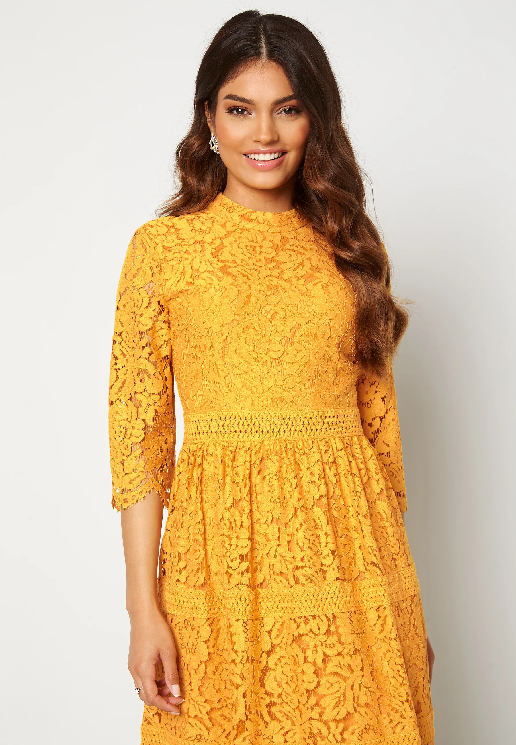 High Neck Lace Dress - Image 3