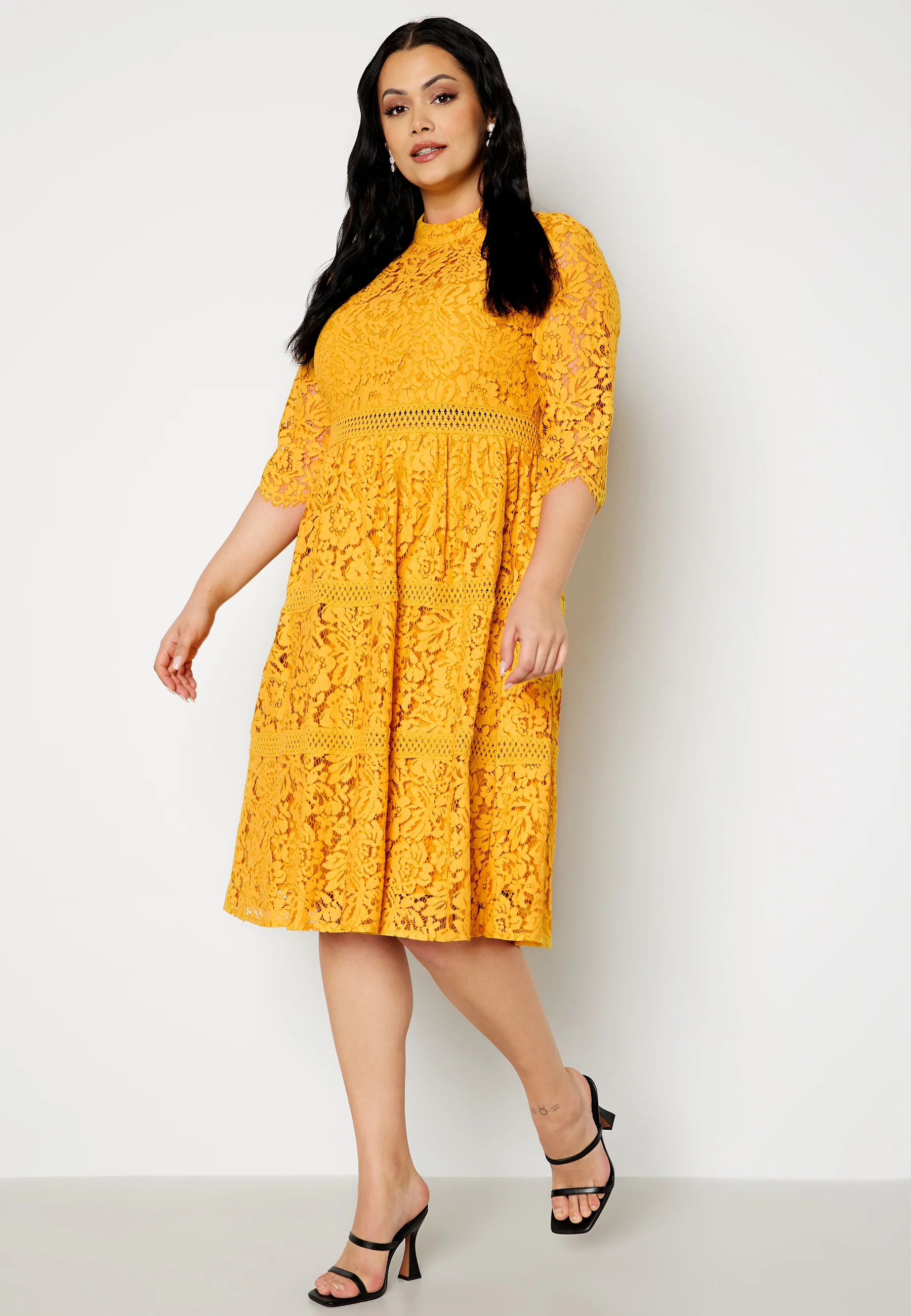 High Neck Lace Dress - Image 5