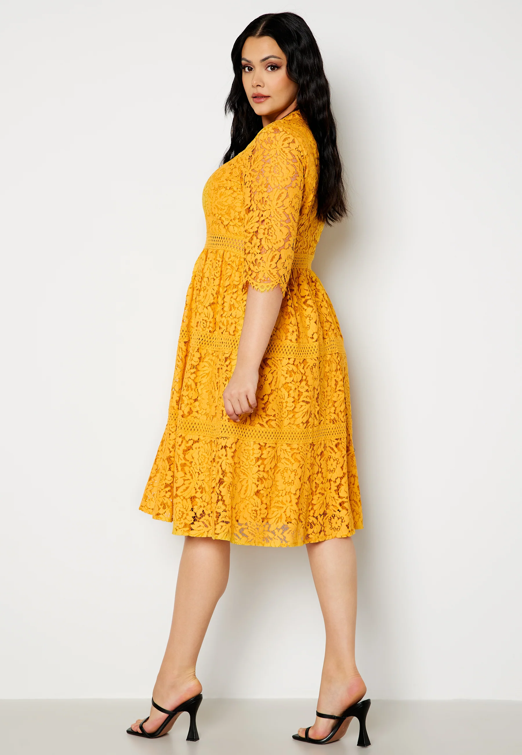 High Neck Lace Dress - Image 6