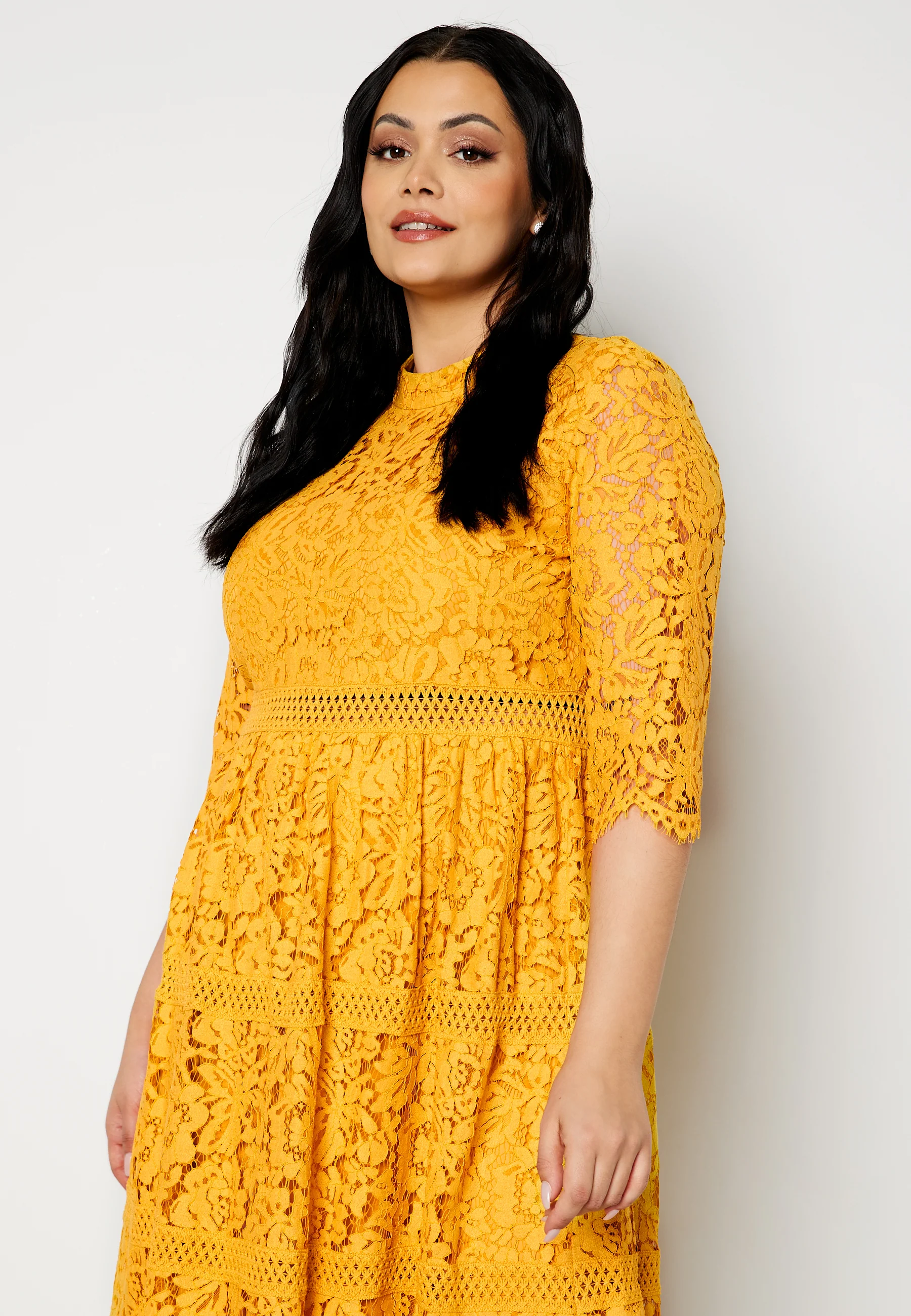 High Neck Lace Dress - Image 7