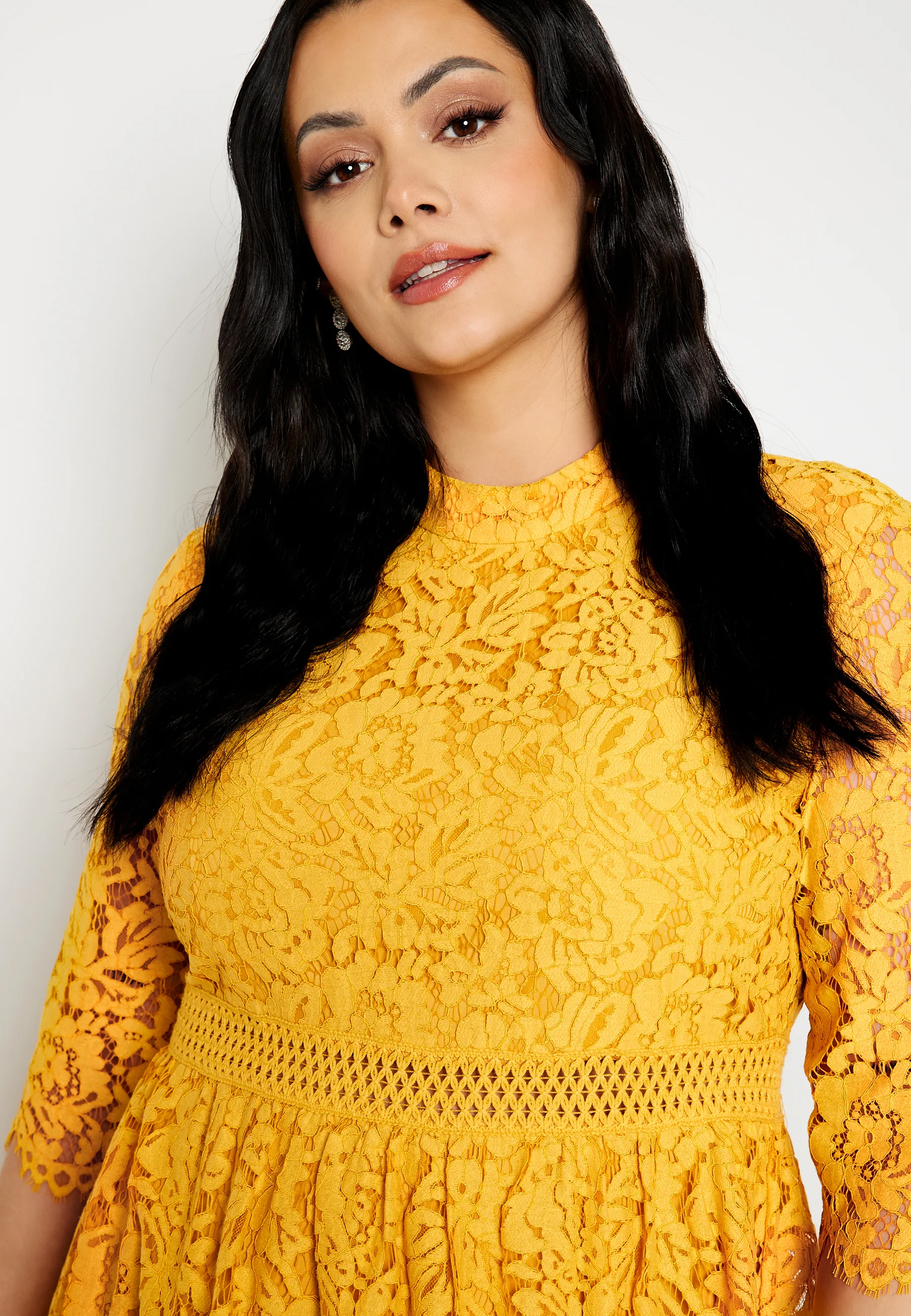High Neck Lace Dress - Image 8