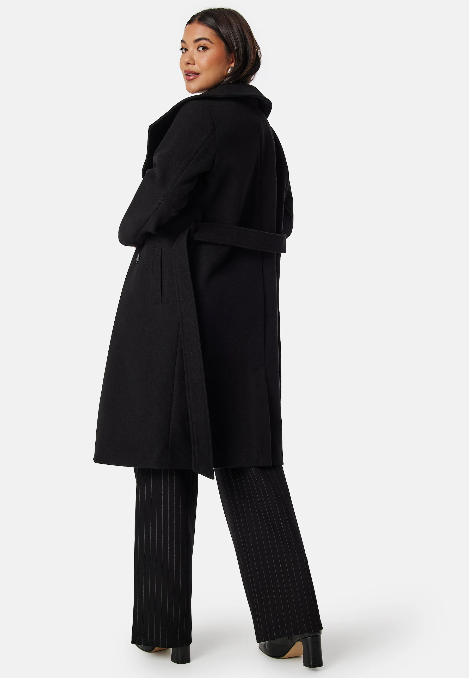 High Neck Midi Coat - Image 4
