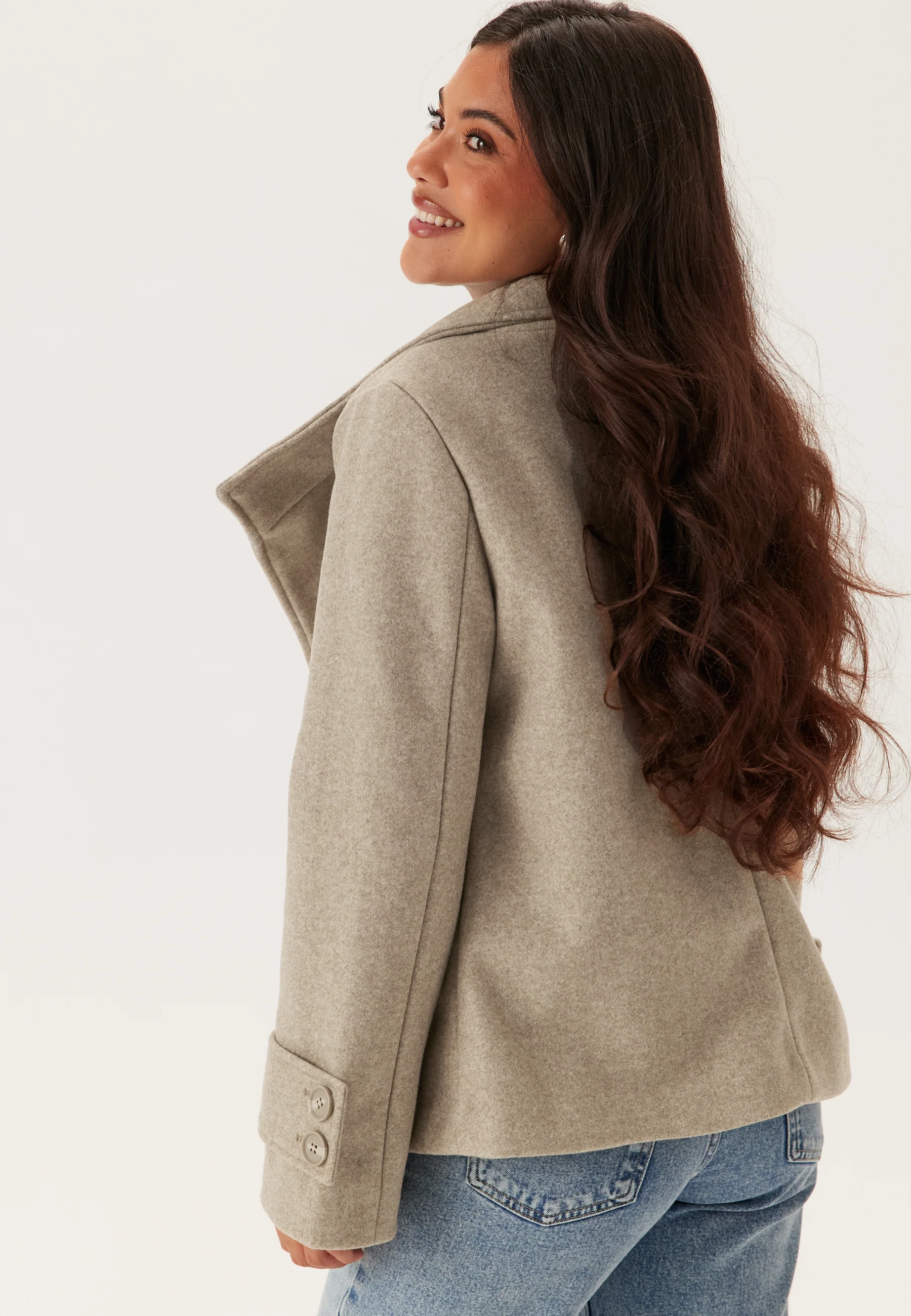 High Neck Short Coat - Image 4