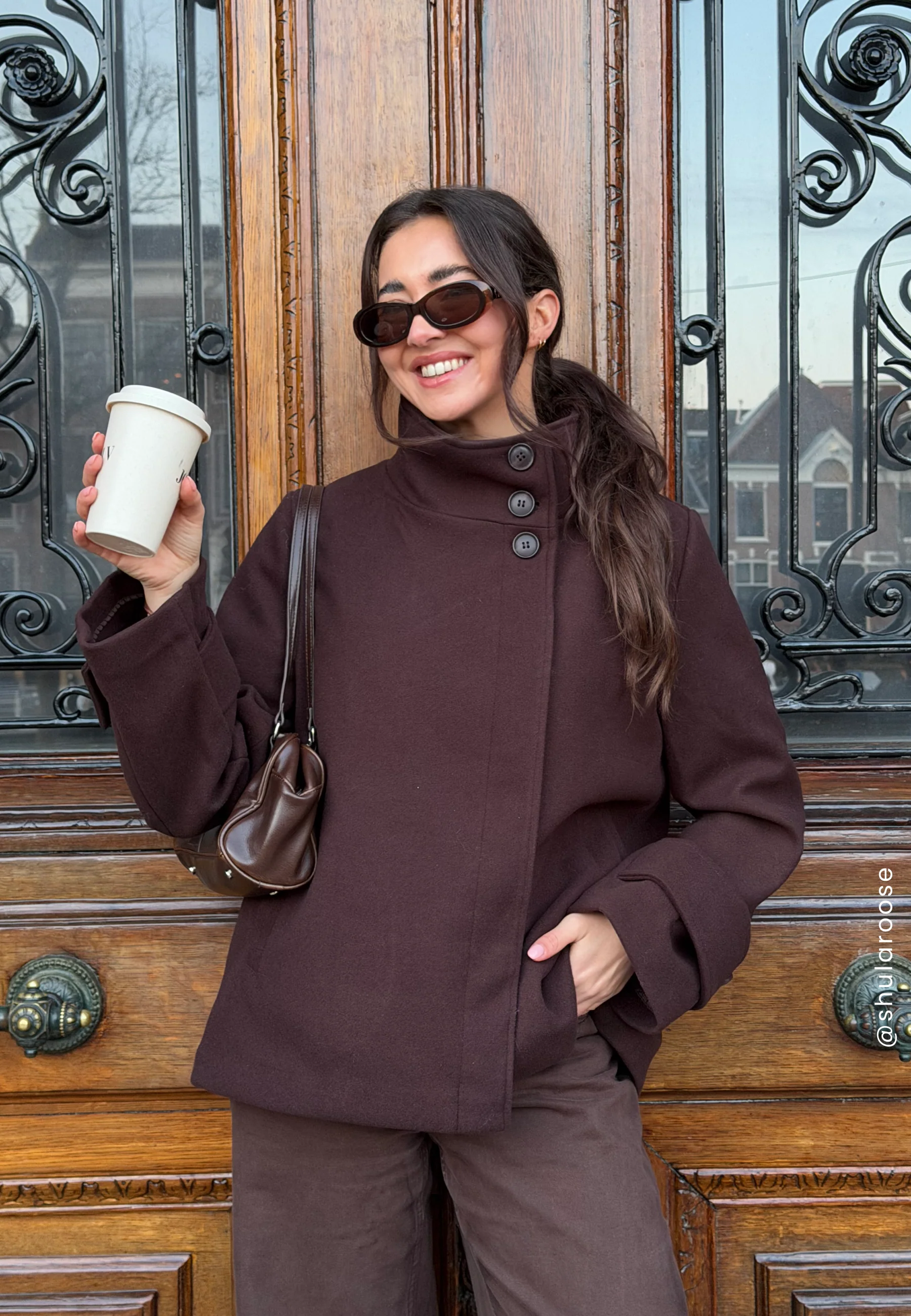 High Neck Short Coat