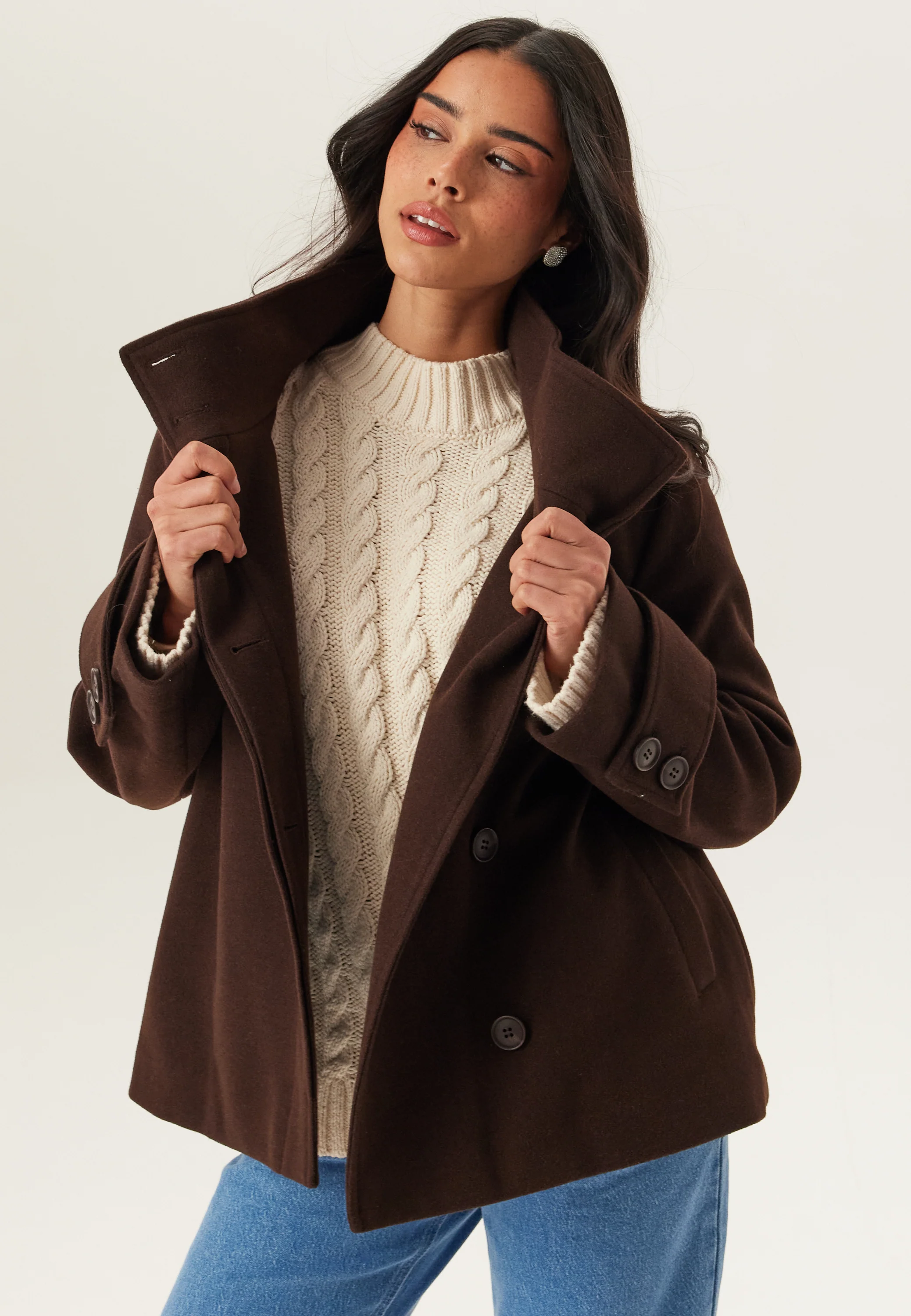 High Neck Short Coat - Image 3