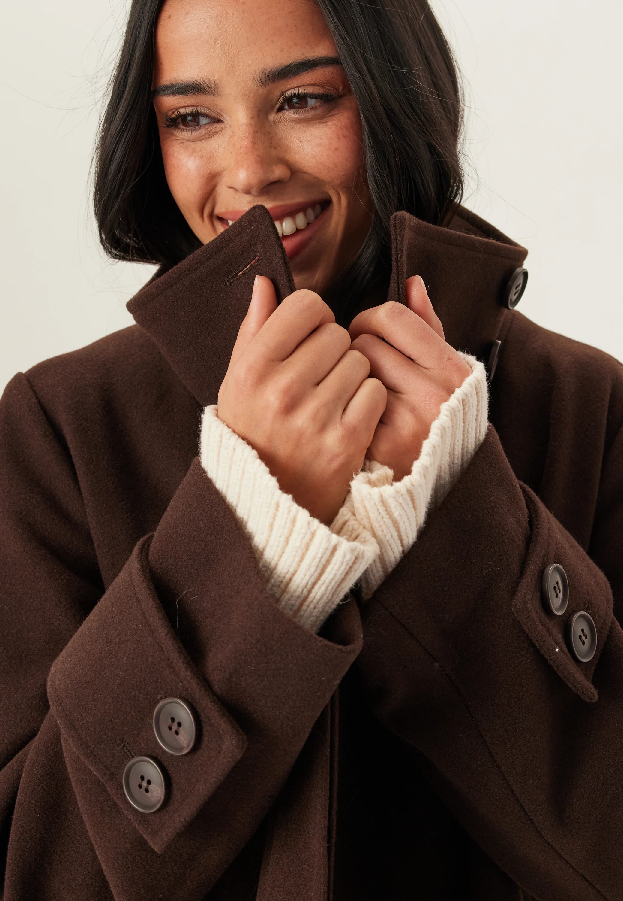 High Neck Short Coat - Image 4
