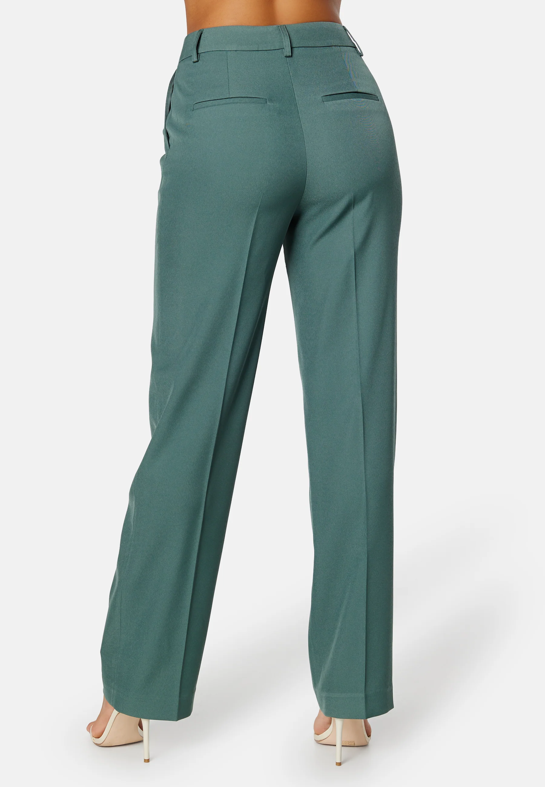 High Waist Regular Suit Trousers - Image 4