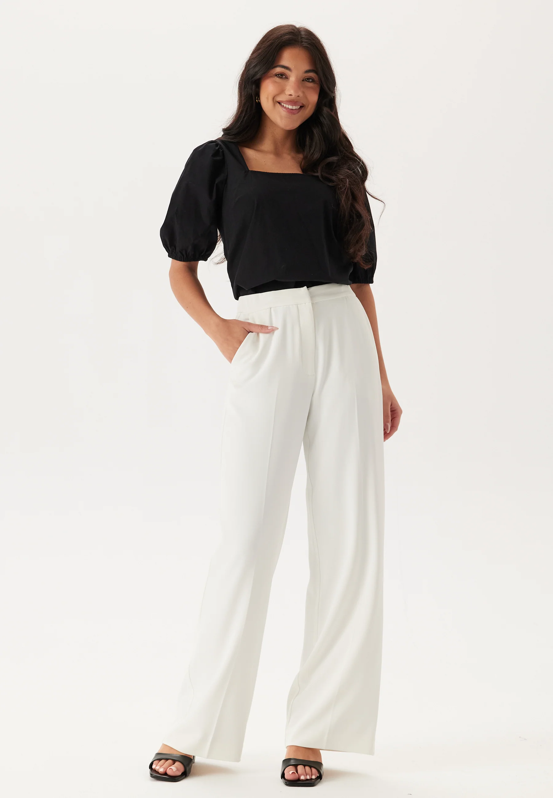 High Waist Wide Suit Pants - Image 5