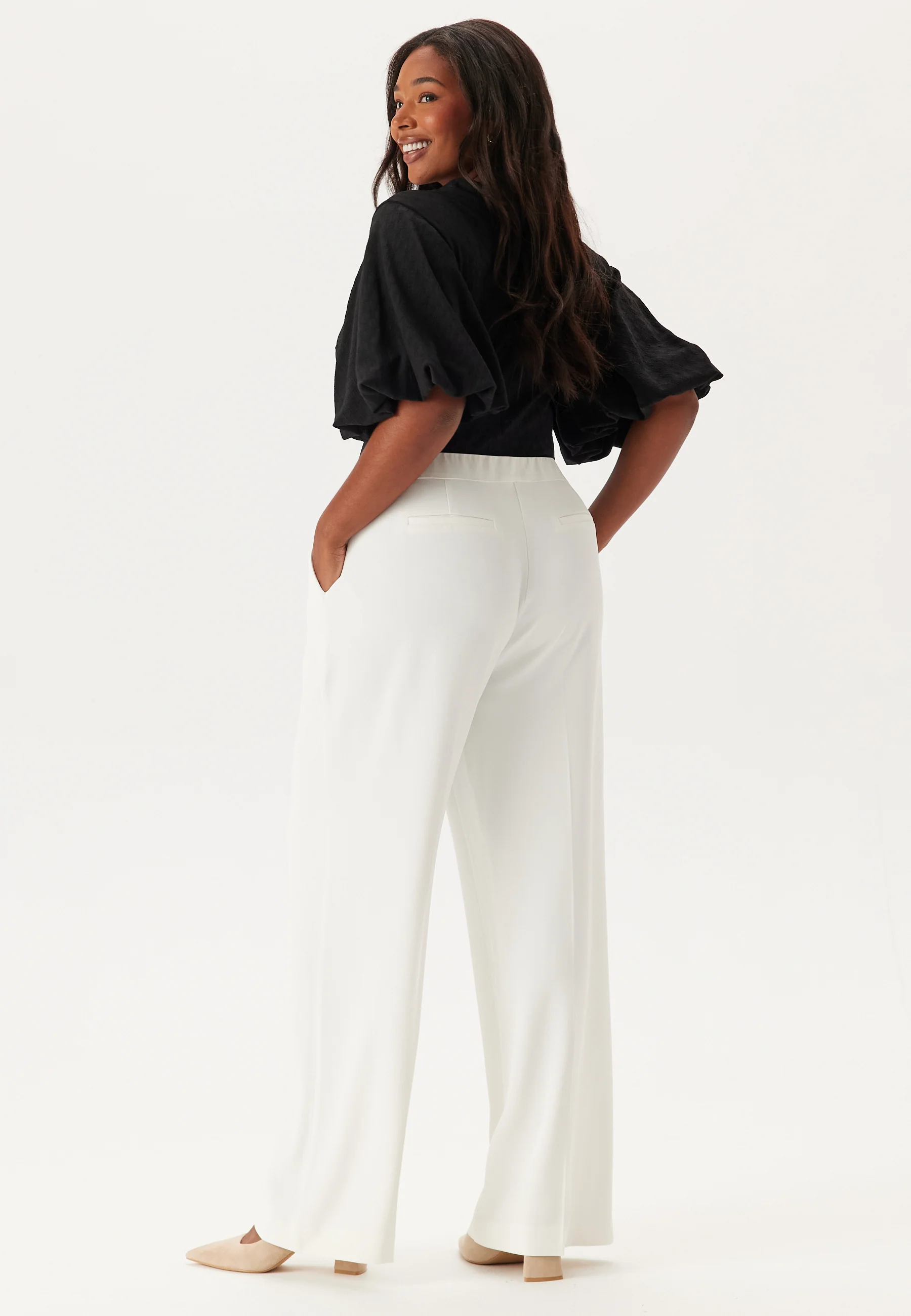 High Waist Wide Suit Pants - Image 8