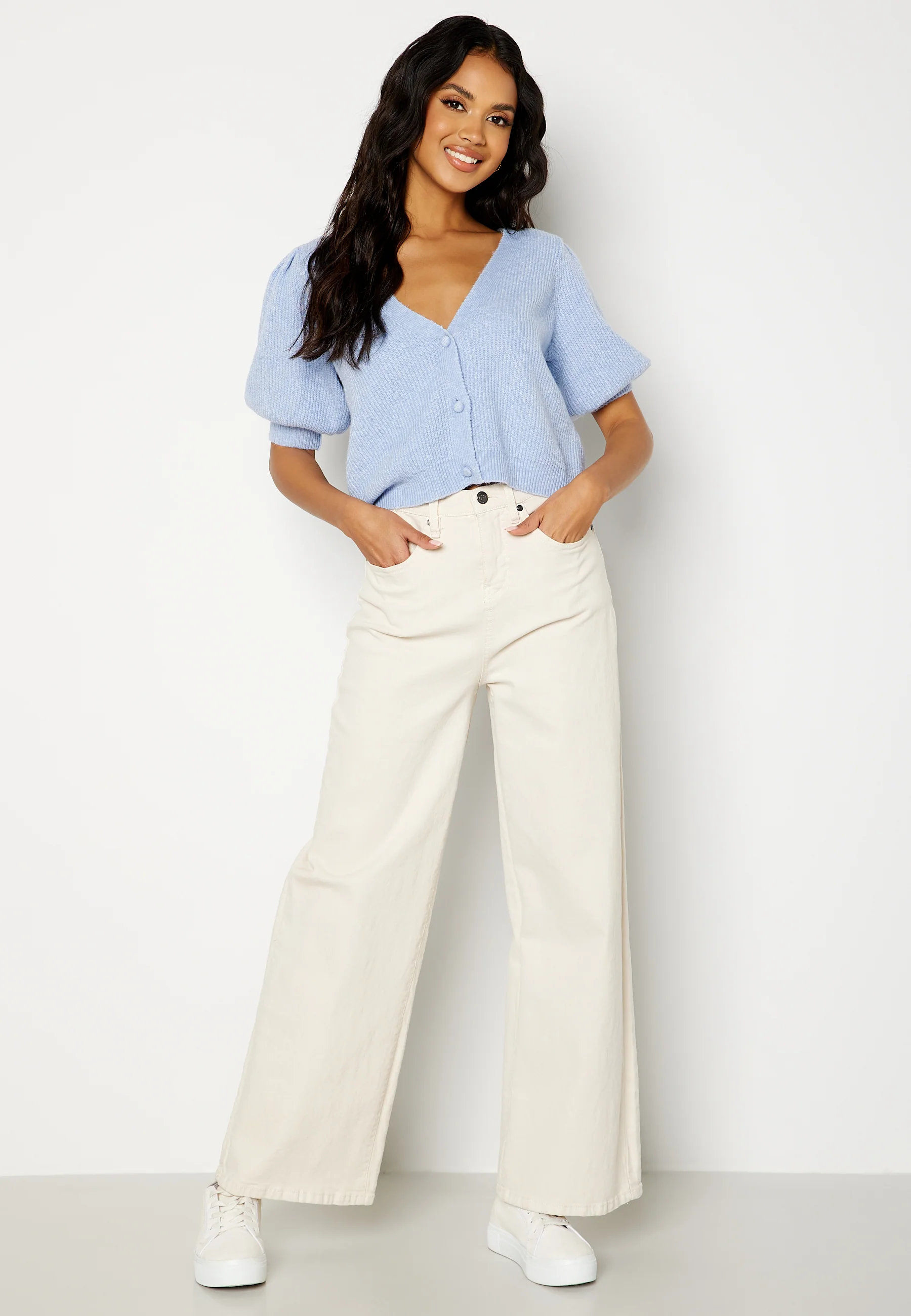 Hisa 2/4 Sleeve Knit Cardigan - Image 2