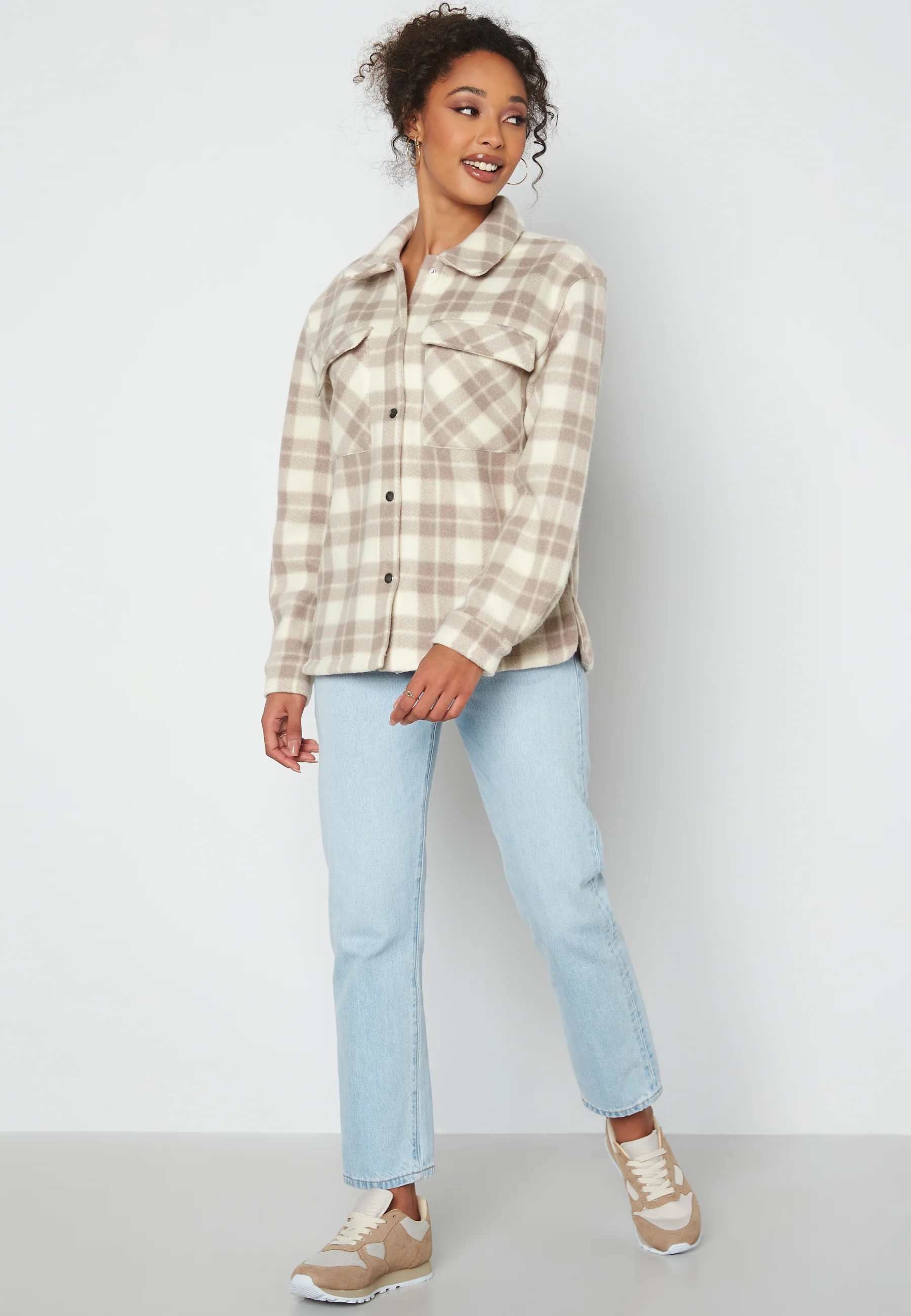 Holly Check Short Shacket - Image 2