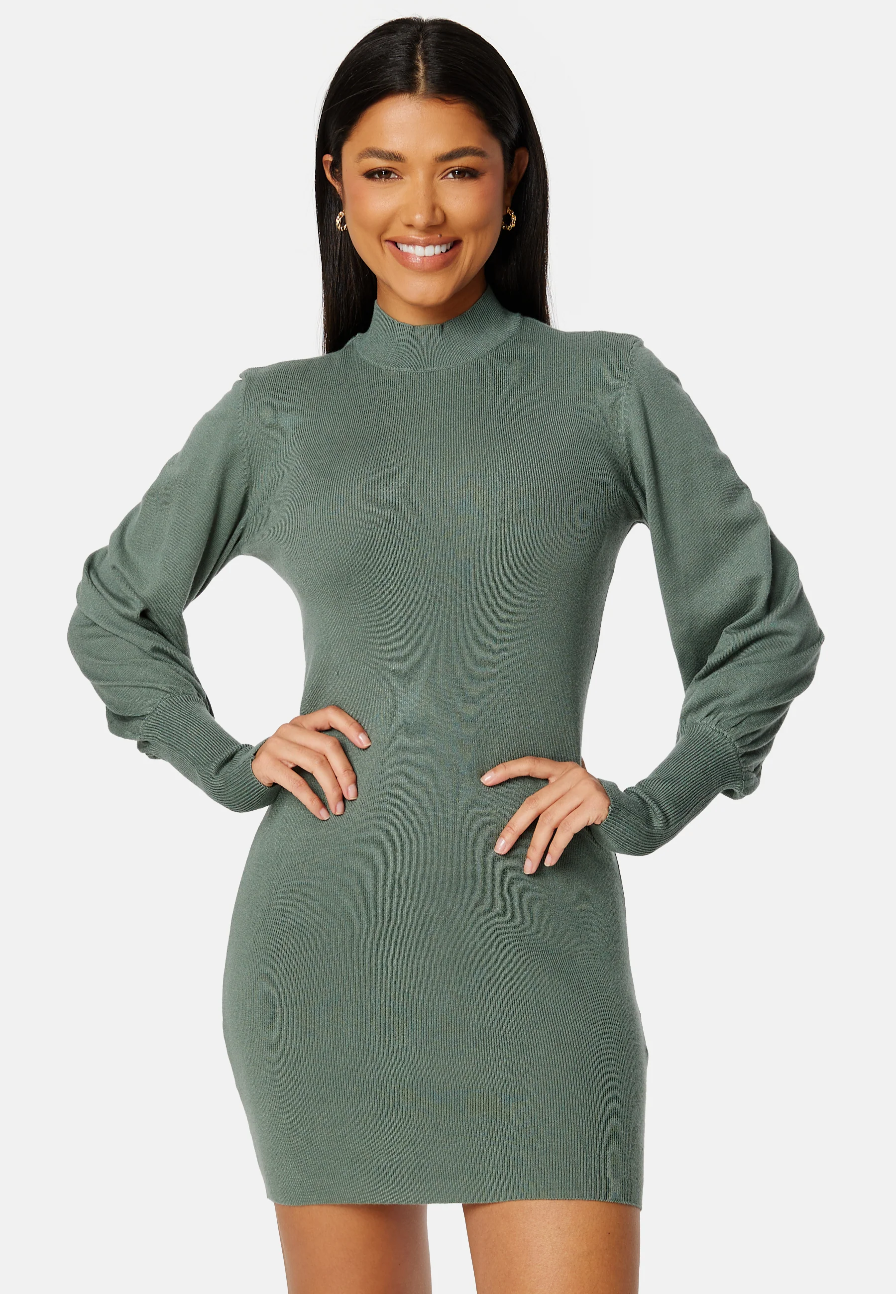Holly Karispuff LS Highnk Dress - Image 2