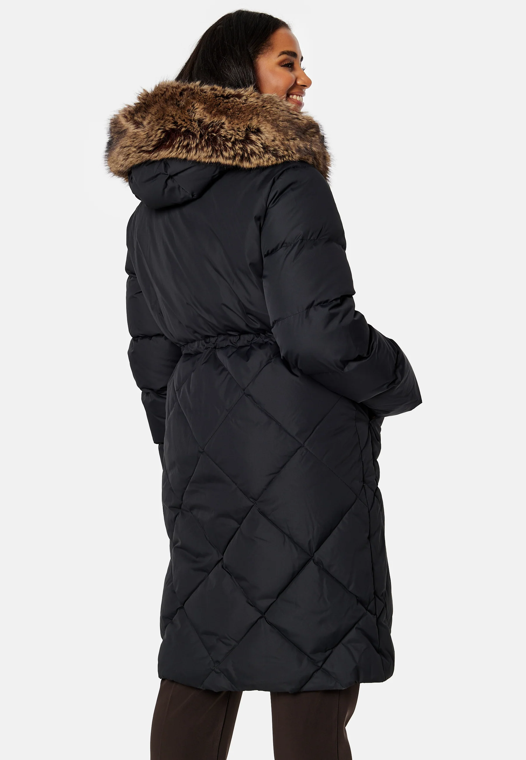 Hooded Long Down Jacket - Image 8