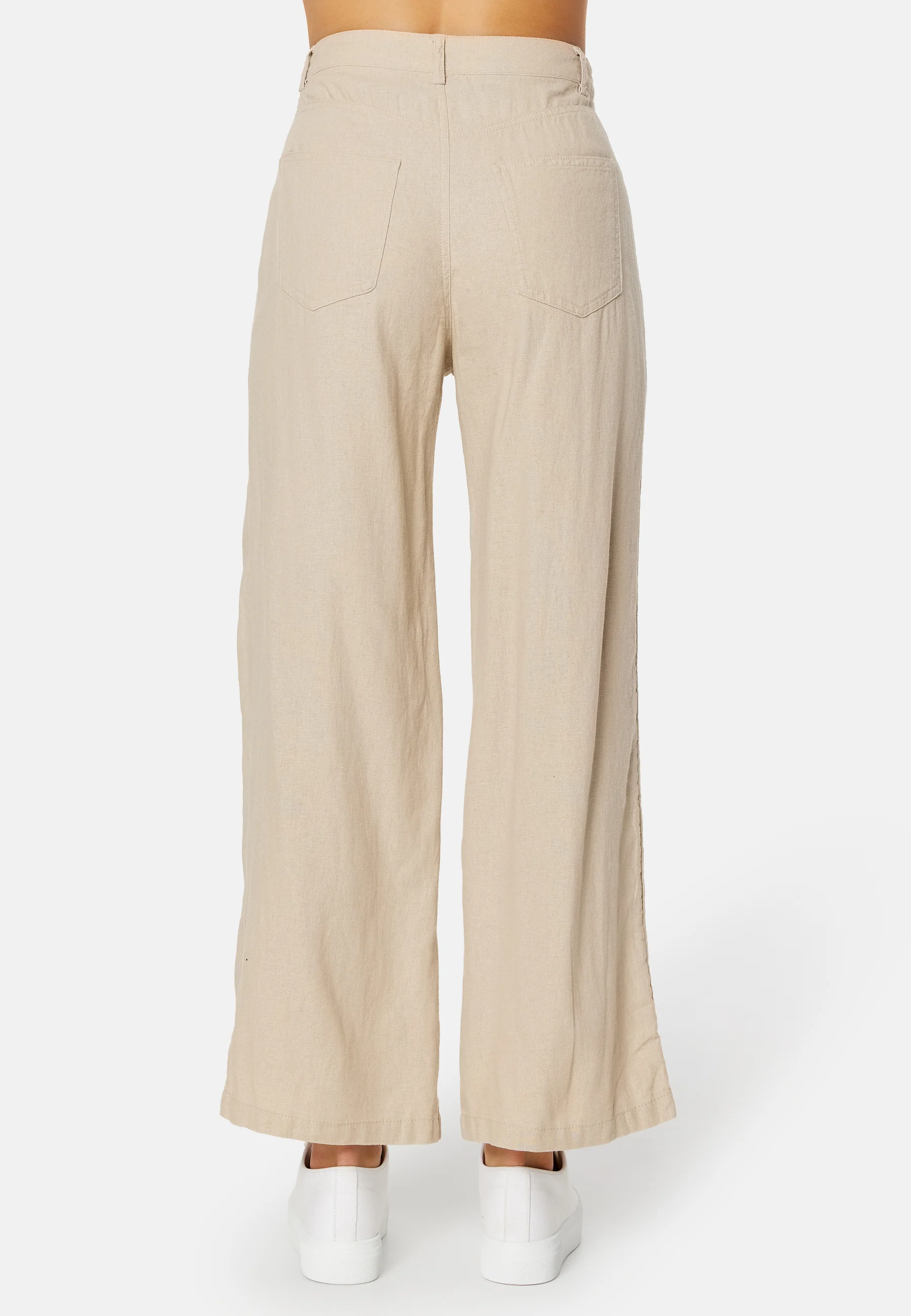 Hope-Caro HW Wide Linen Blend Pant - Image 4