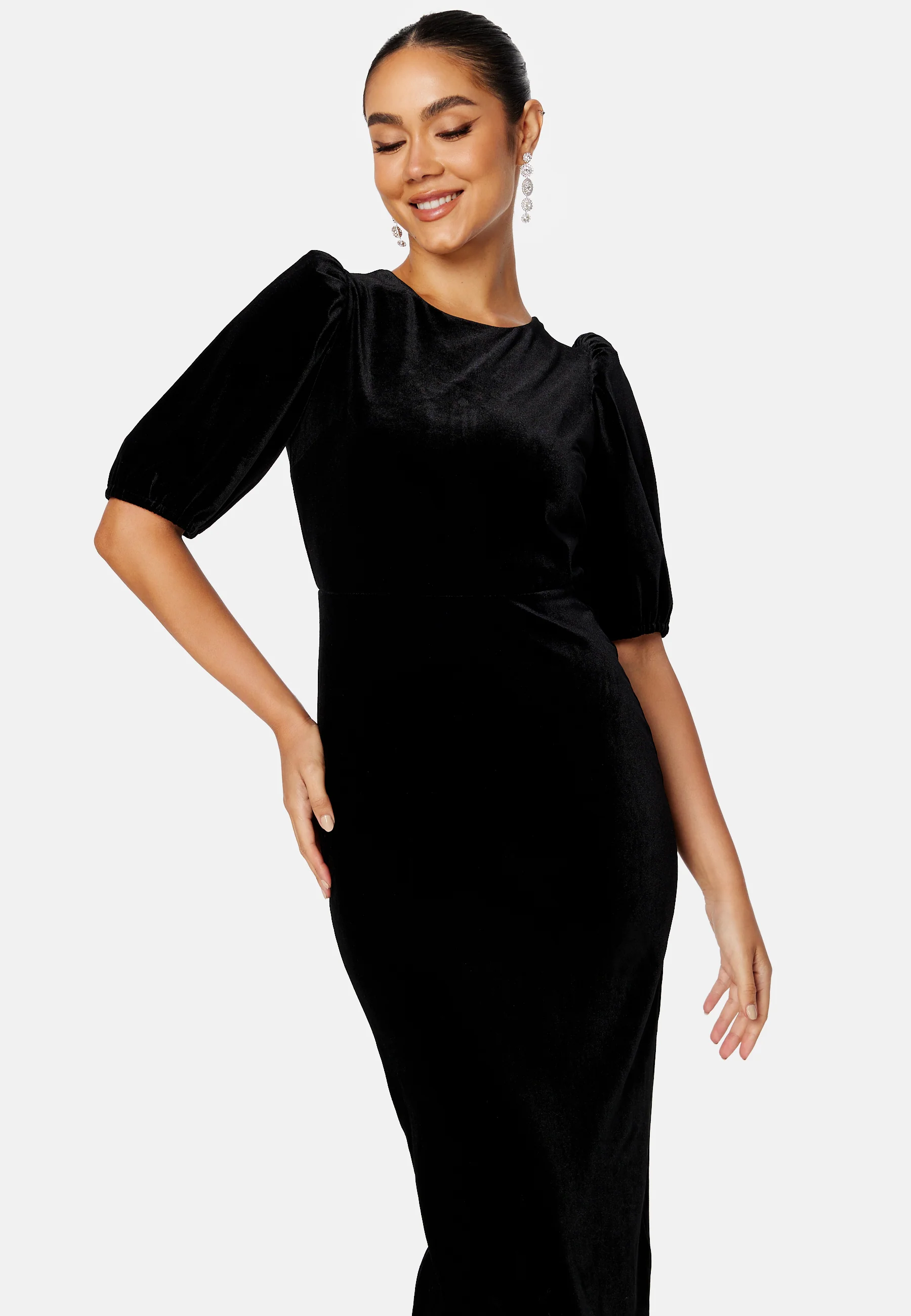 Irse Velvet Midi Dress - Image 3