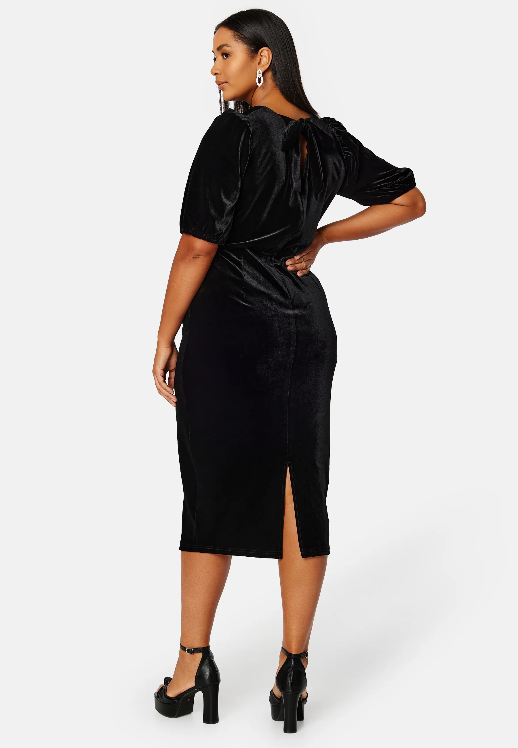 Irse Velvet Midi Dress - Image 6