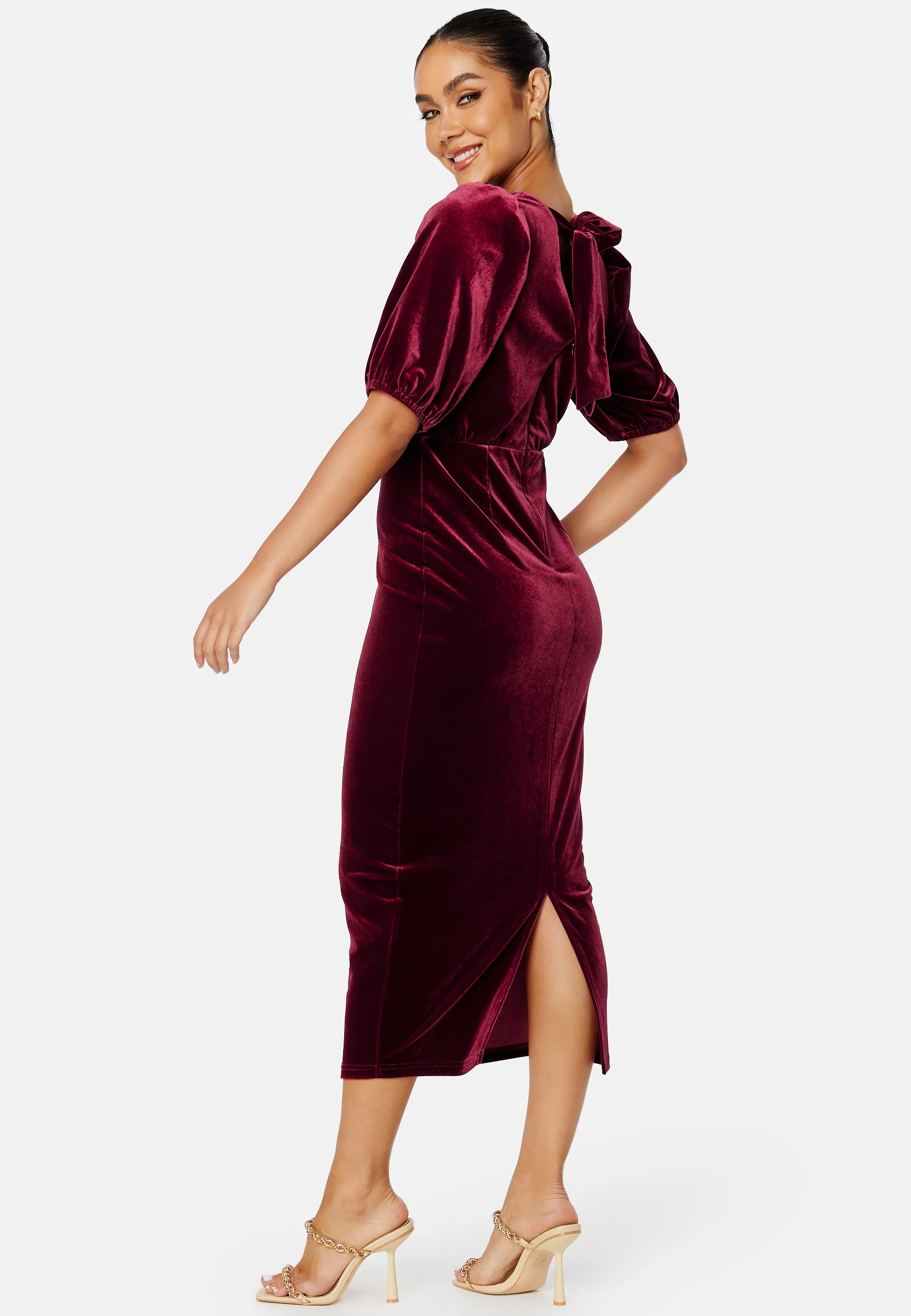 Irse Velvet Midi Dress - Image 2