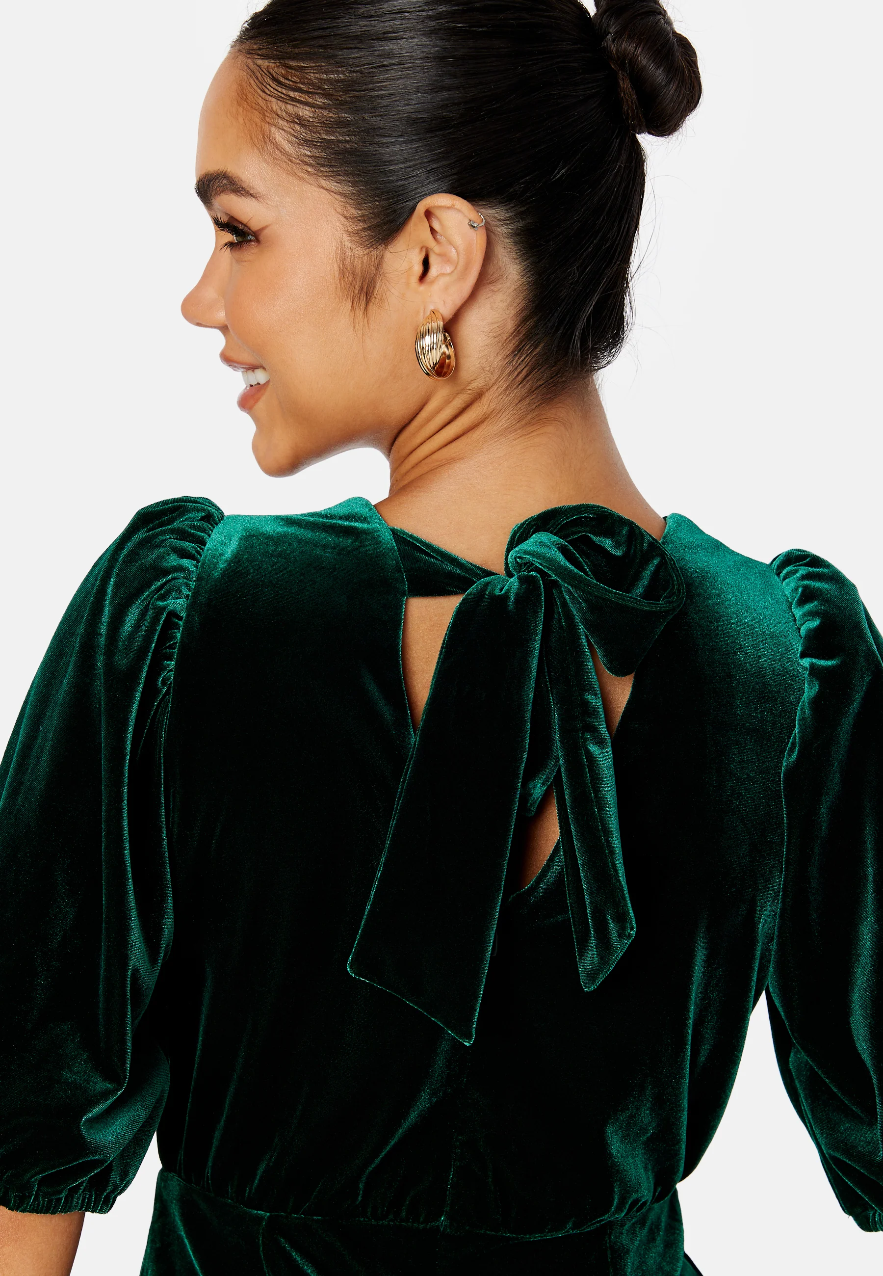 Irse Velvet Midi Dress - Image 4