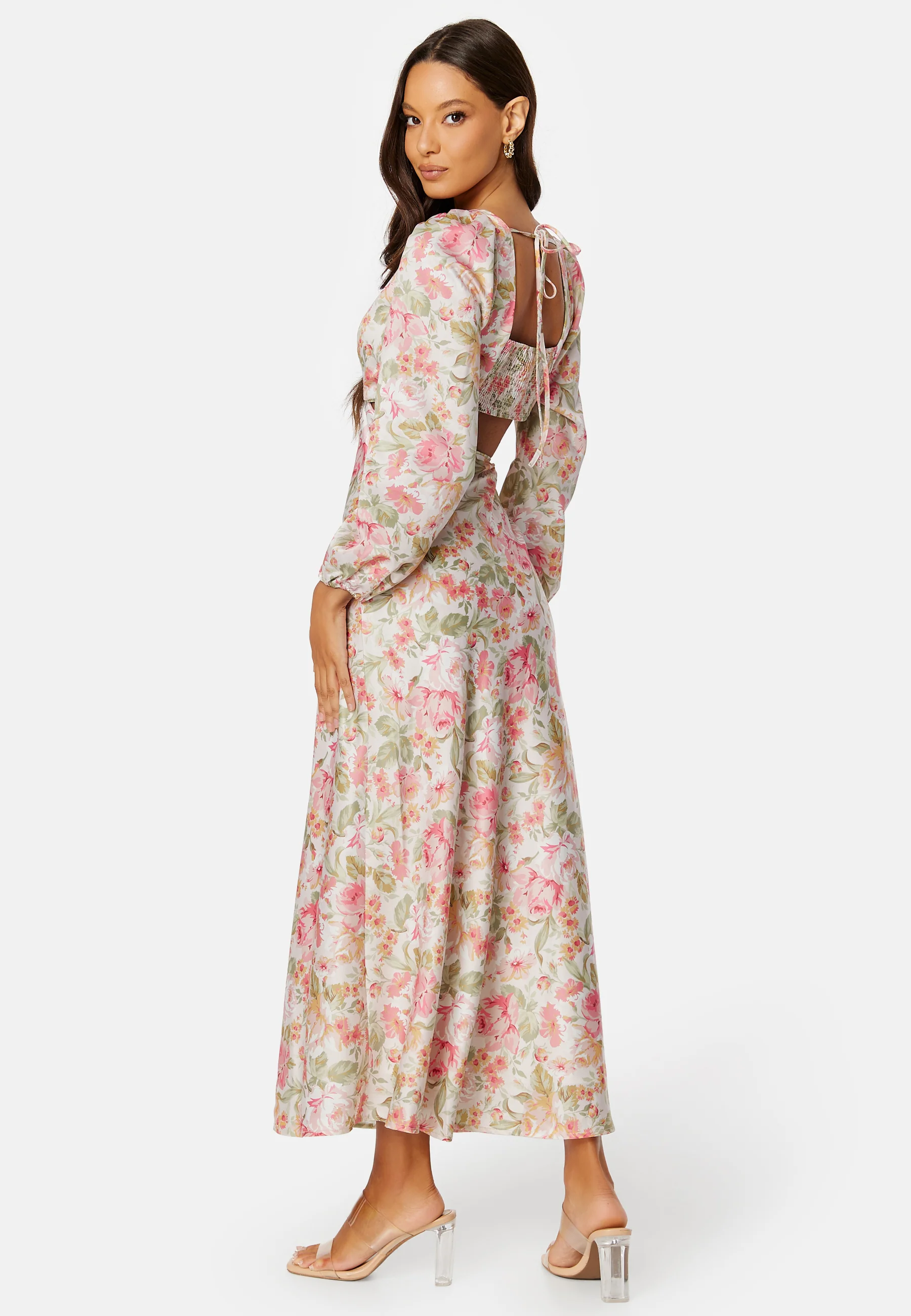 Ivy Satin Midi Dress - Image 3
