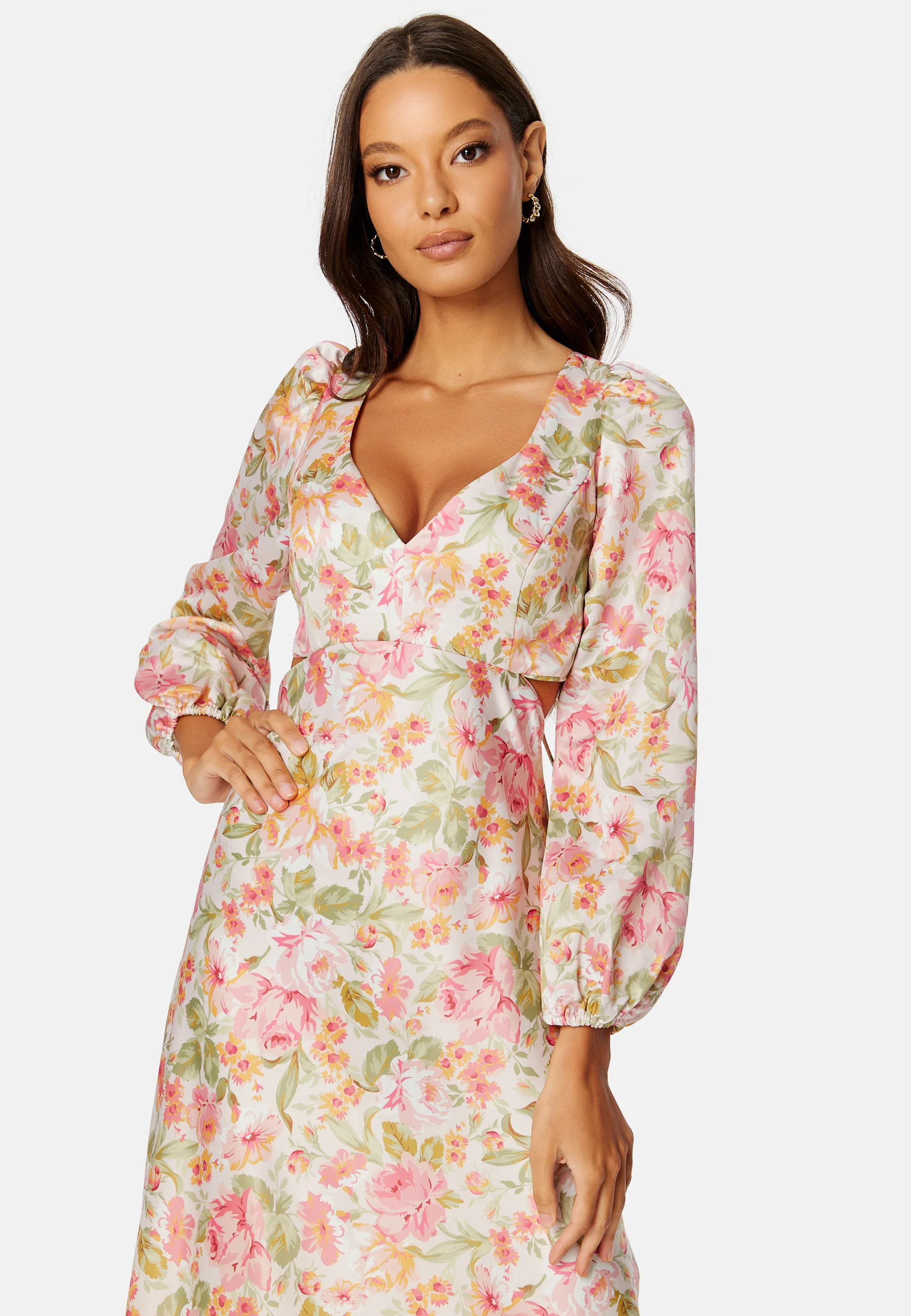 Ivy Satin Midi Dress - Image 4