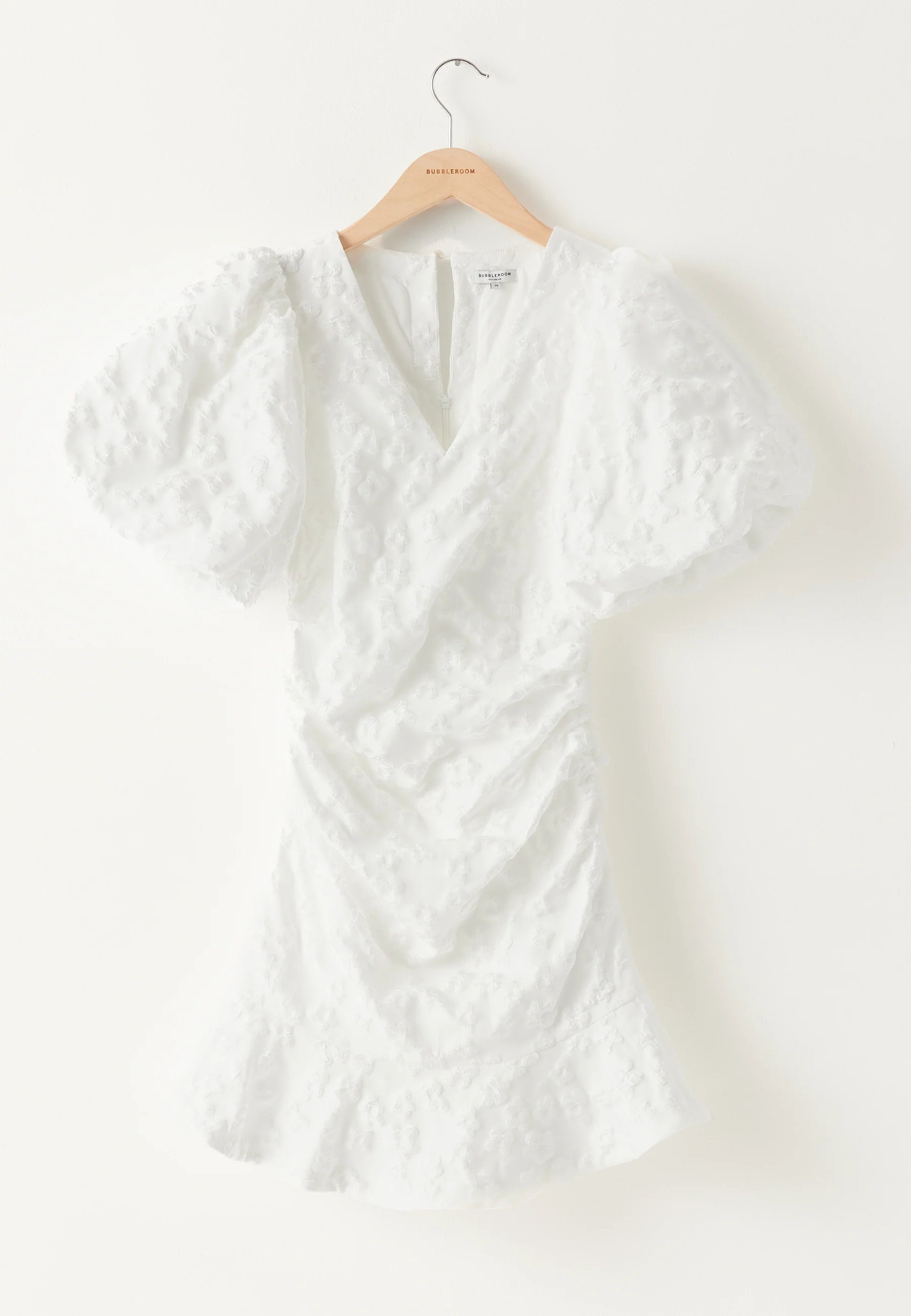 Jacquard Flounce Short Dress - Image 10