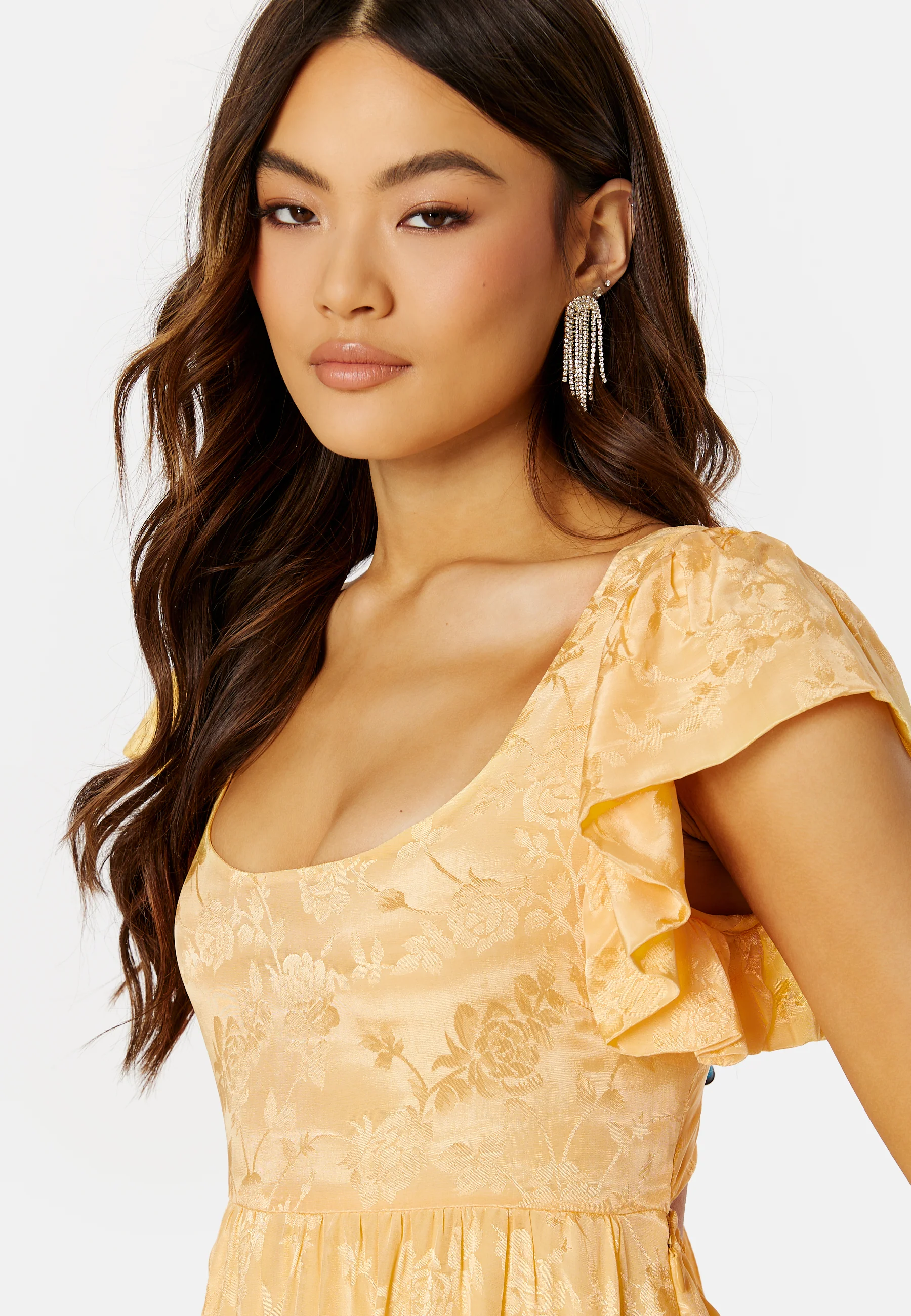 Jacquard Open Back Dress - Image 5
