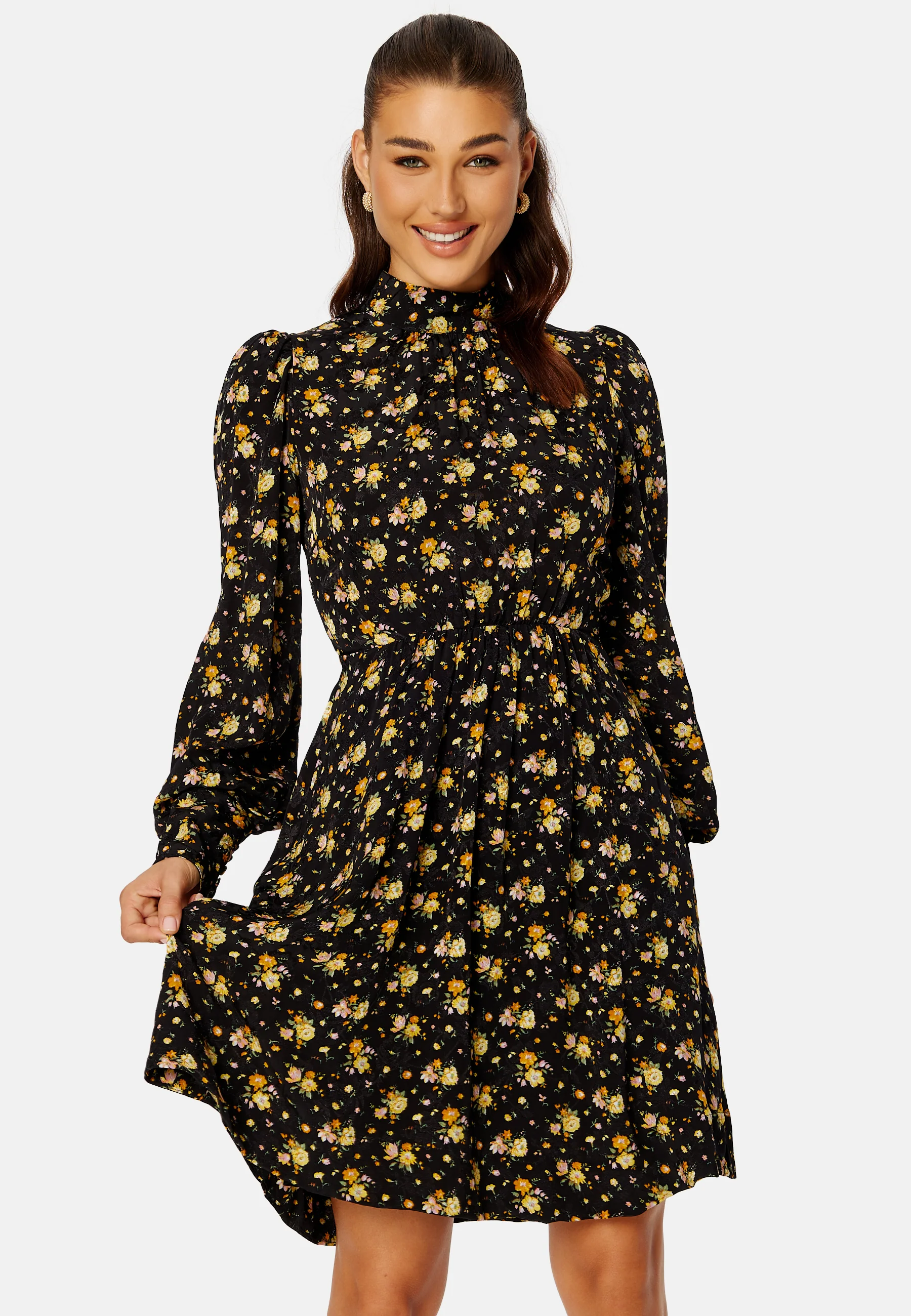 Jacquard Open Back Dress - Image 2