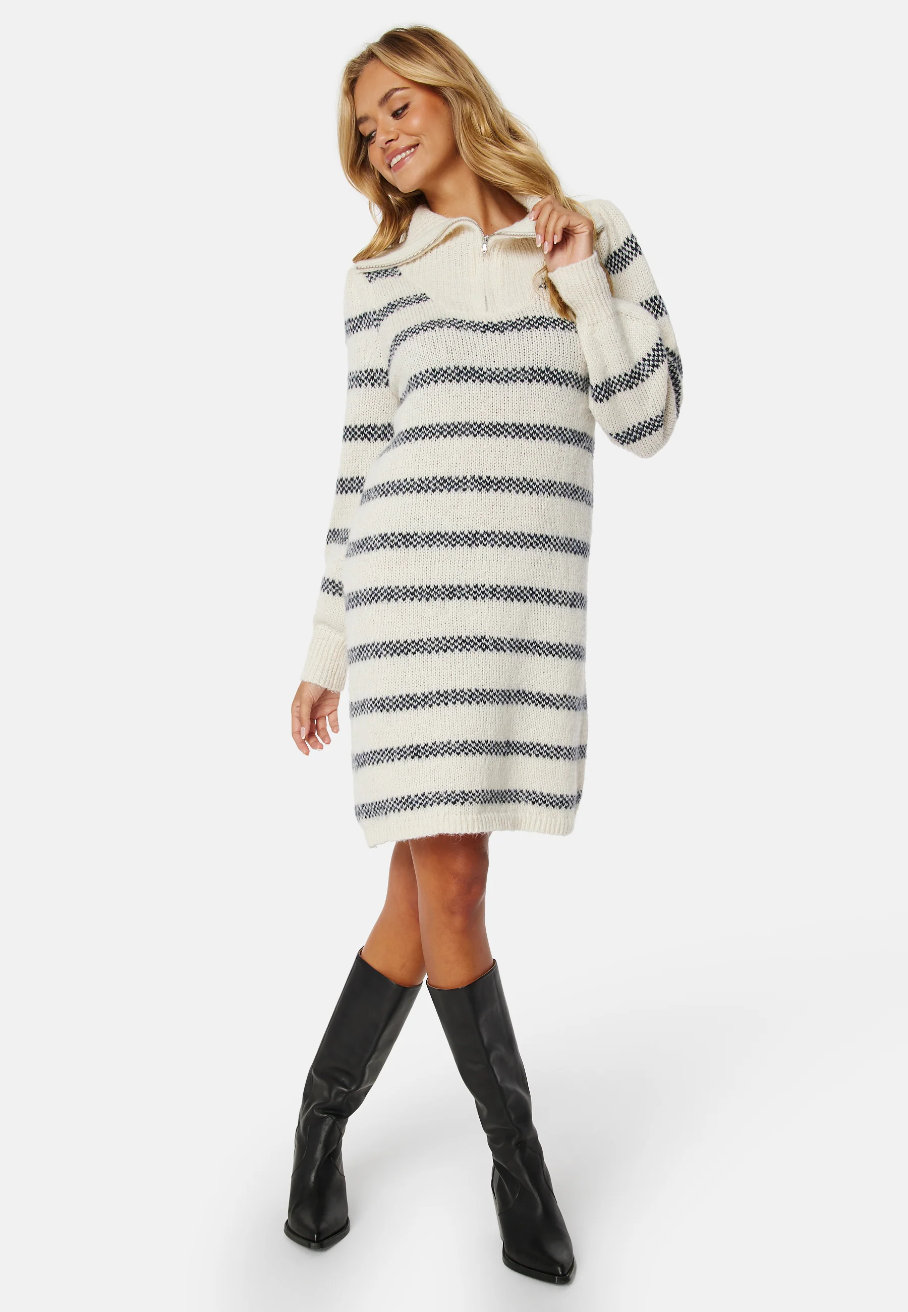 Jadine Half Zip Knit Dress - Image 4