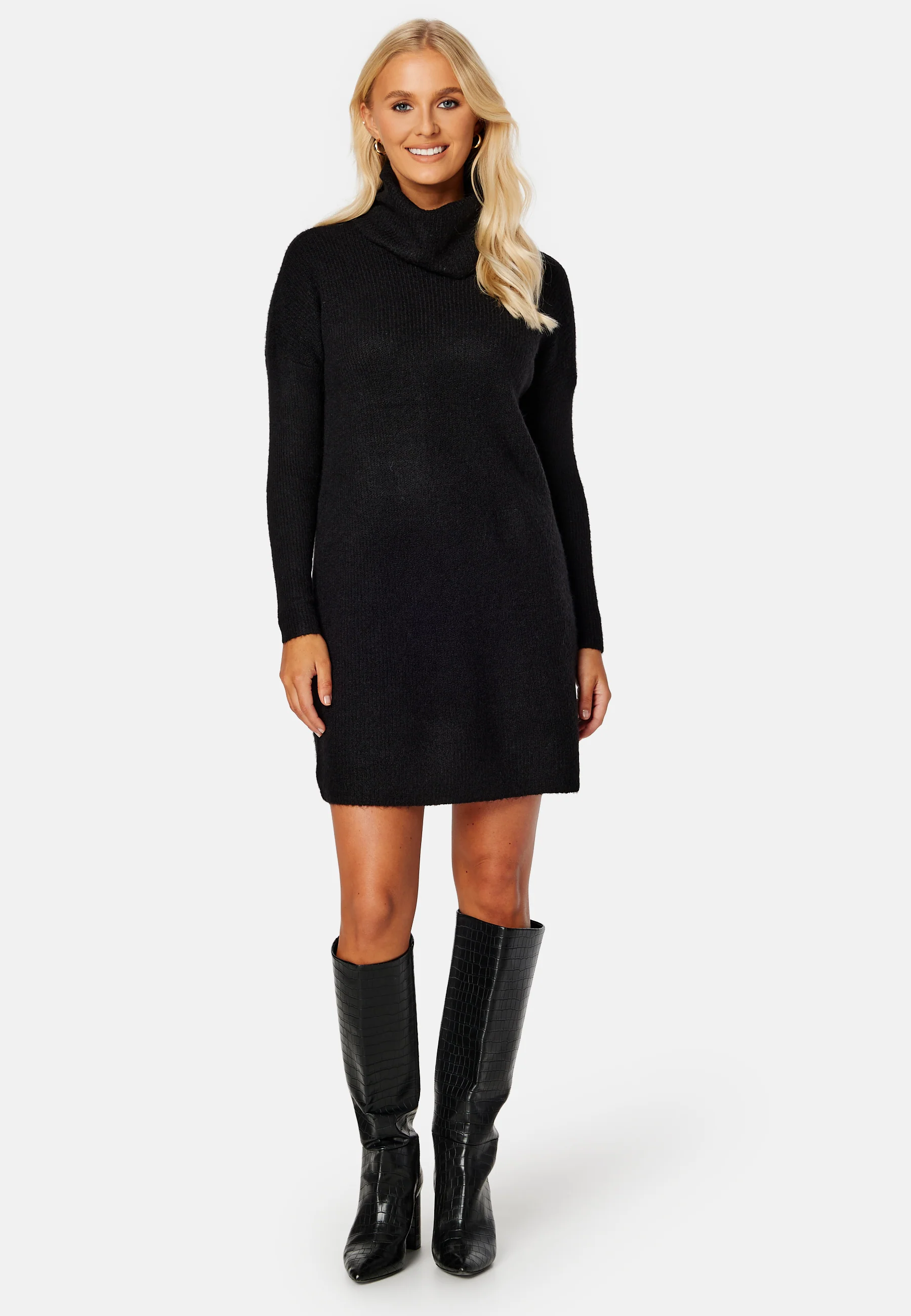 Jana L/S Cowlnck Dress - Image 2