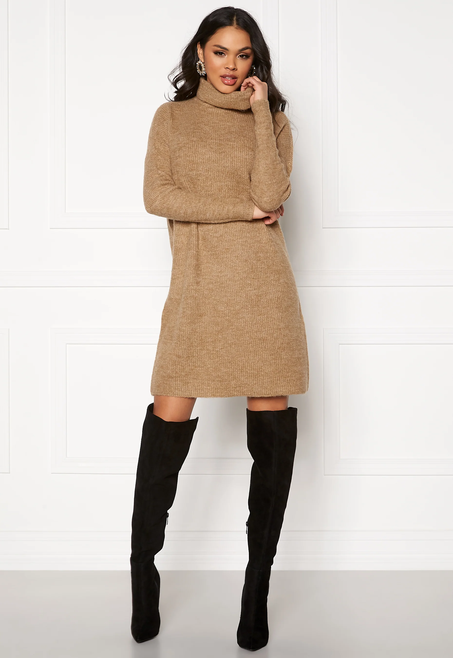 Jana L/S Cowlnck Dress - Image 2