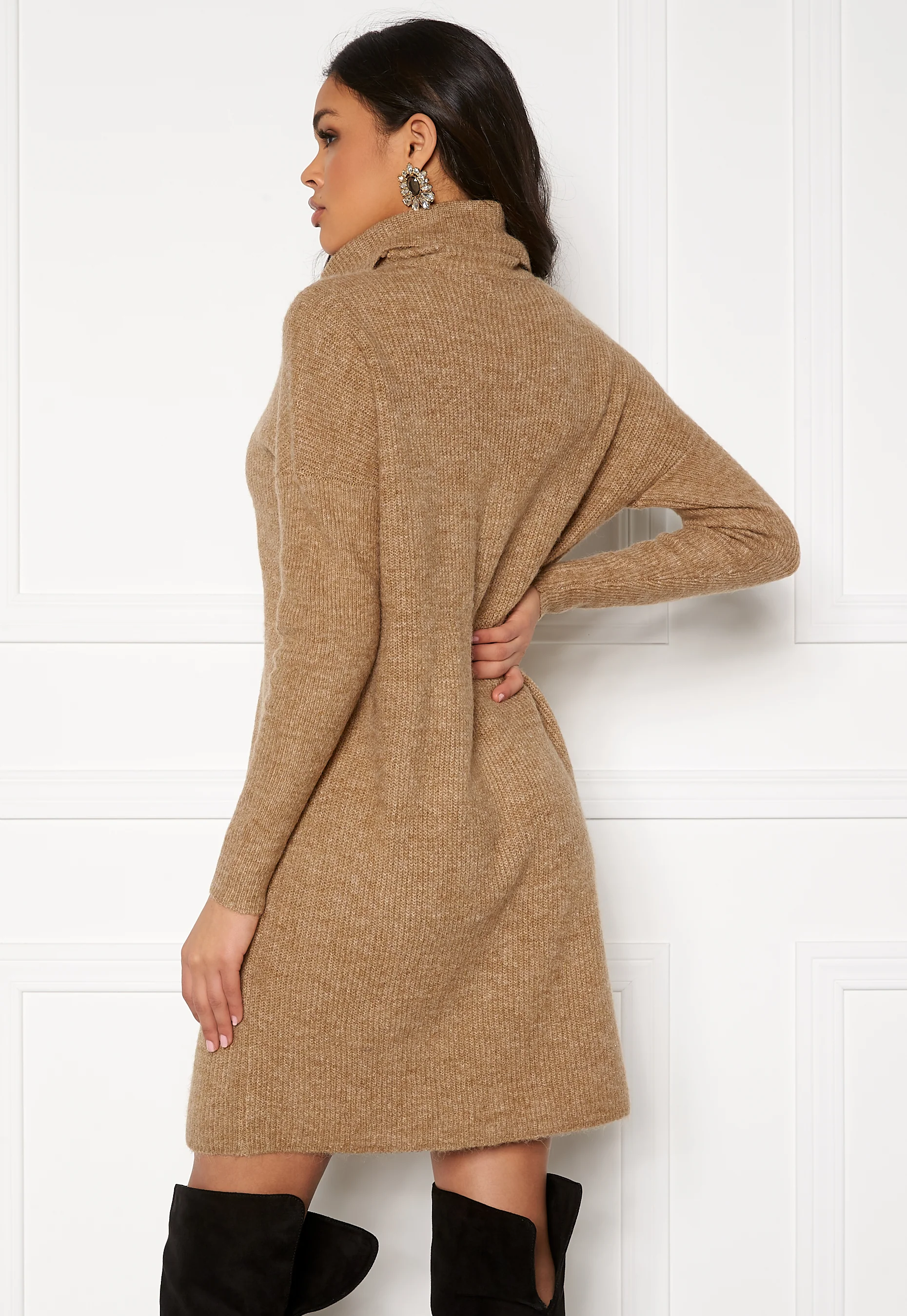 Jana L/S Cowlnck Dress - Image 3
