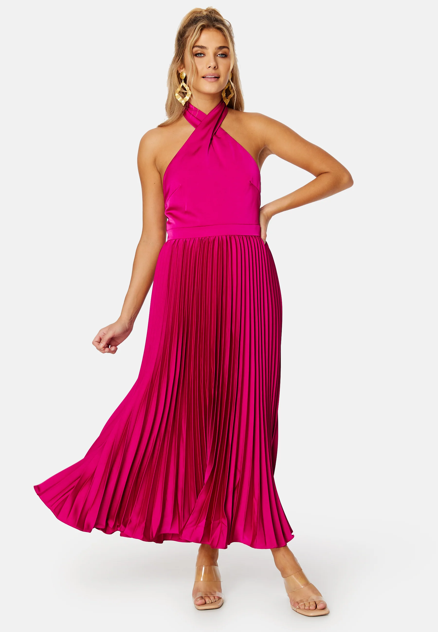 Jaylee Halterneck Midi Dress