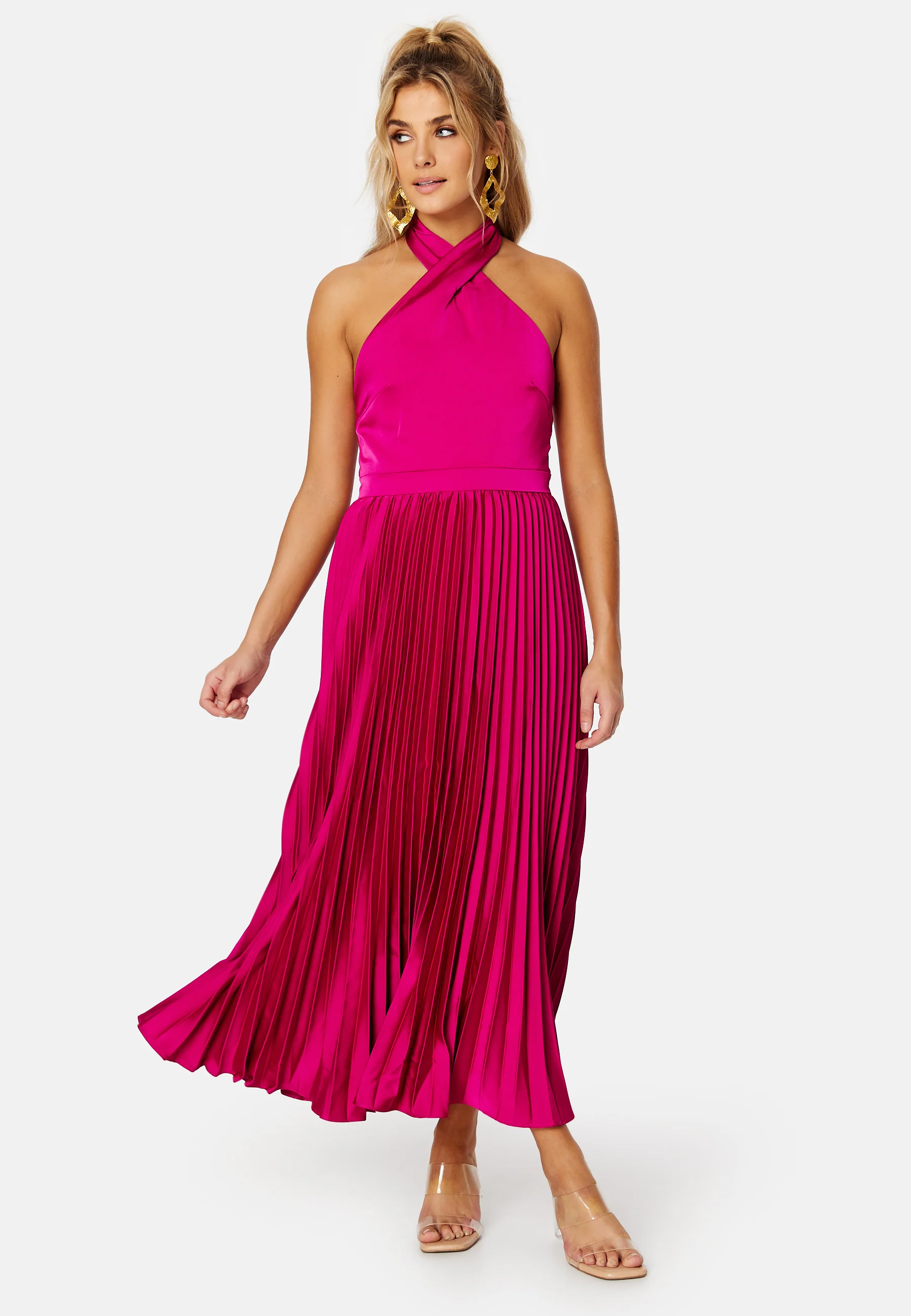 Jaylee Halterneck Midi Dress - Image 3
