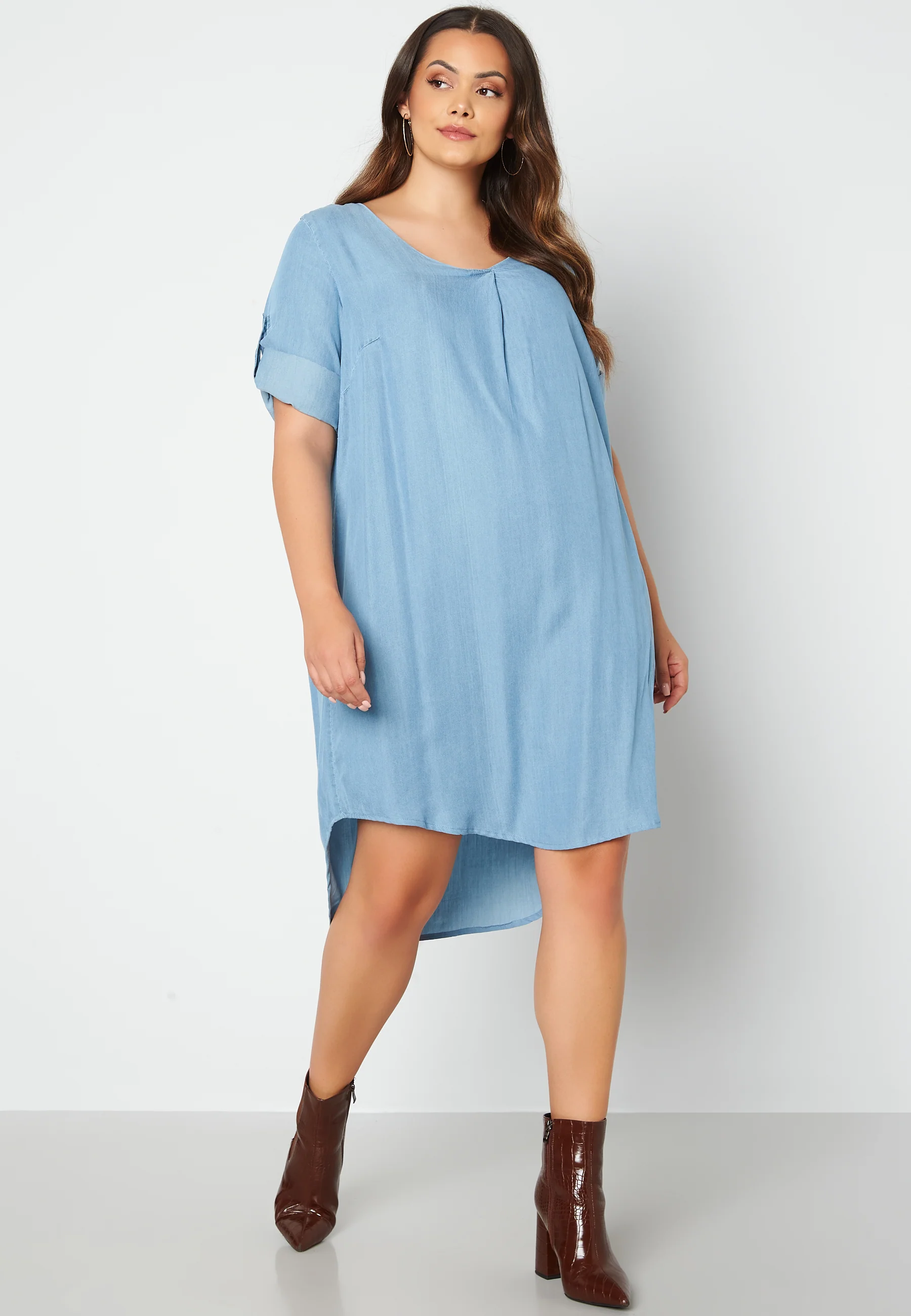 Jemma Life Denim Below Knee Dress - Image 2