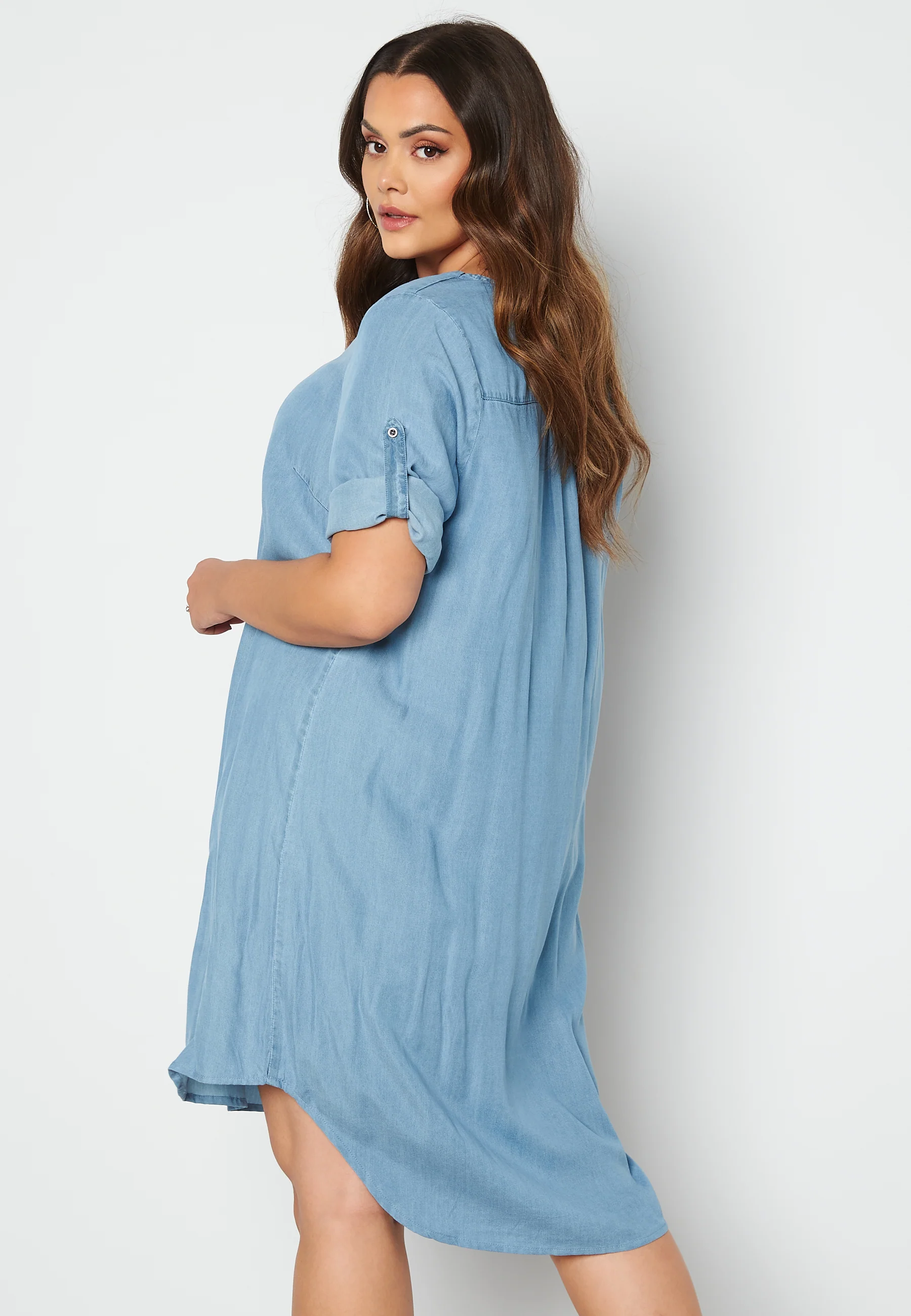 Jemma Life Denim Below Knee Dress - Image 3
