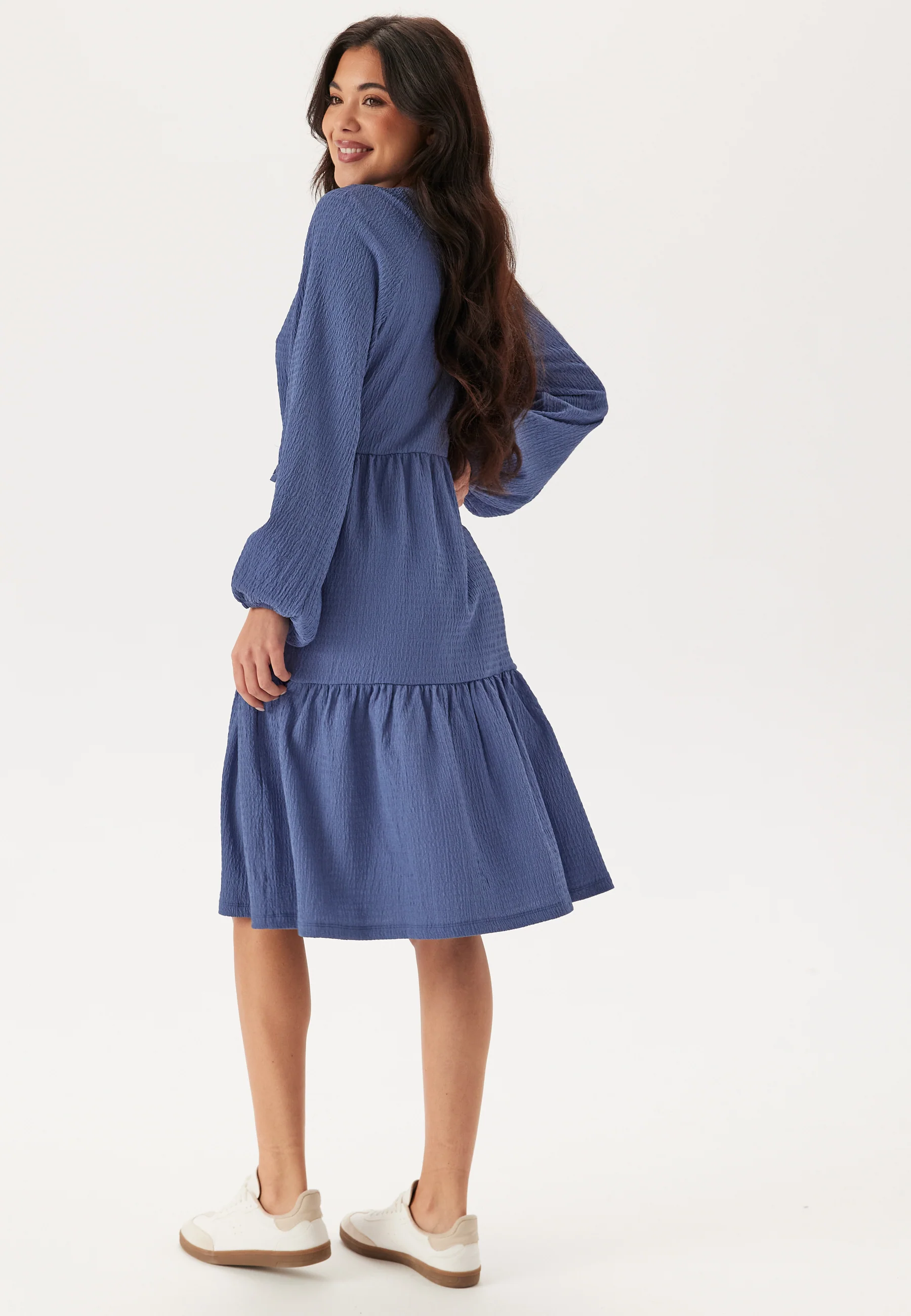 Jersey Structure Wrap Dress - Image 3