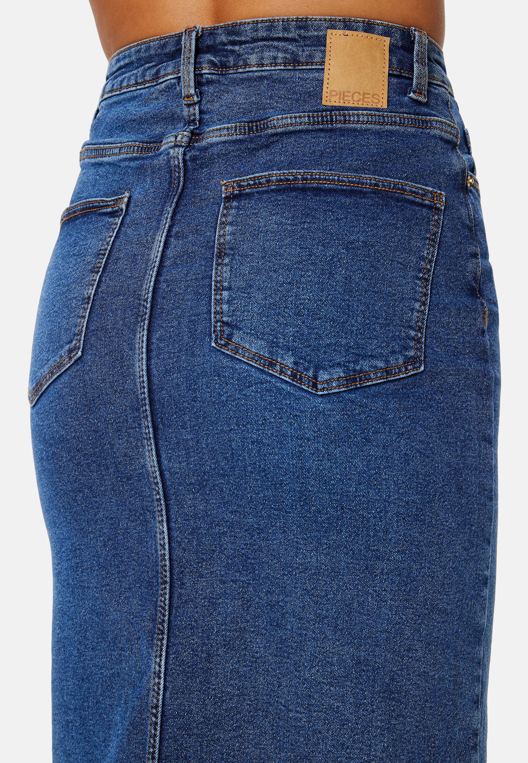 Jessie HW Denim Midi Skirt - Image 4