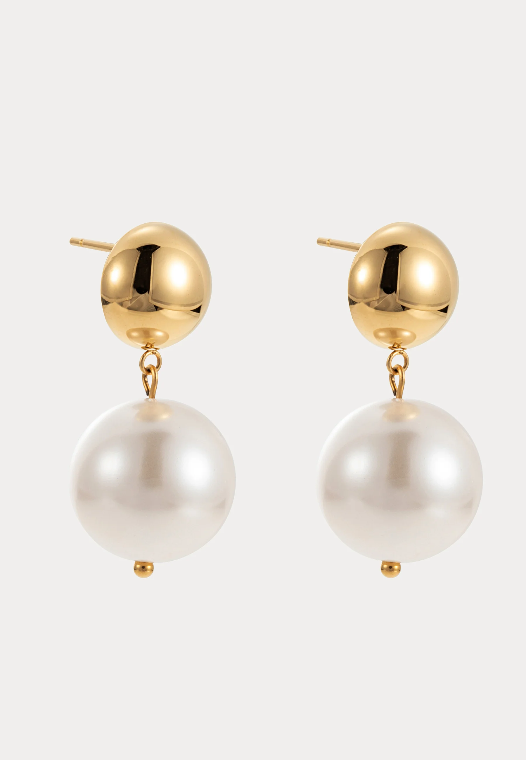 Jolie Pearl Earring, Gold - Image 2