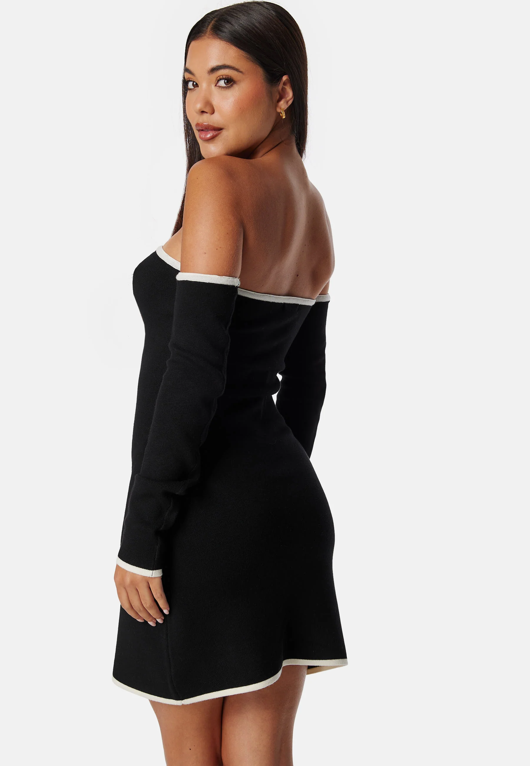 Josefin Contrast Tube Dress - Image 3