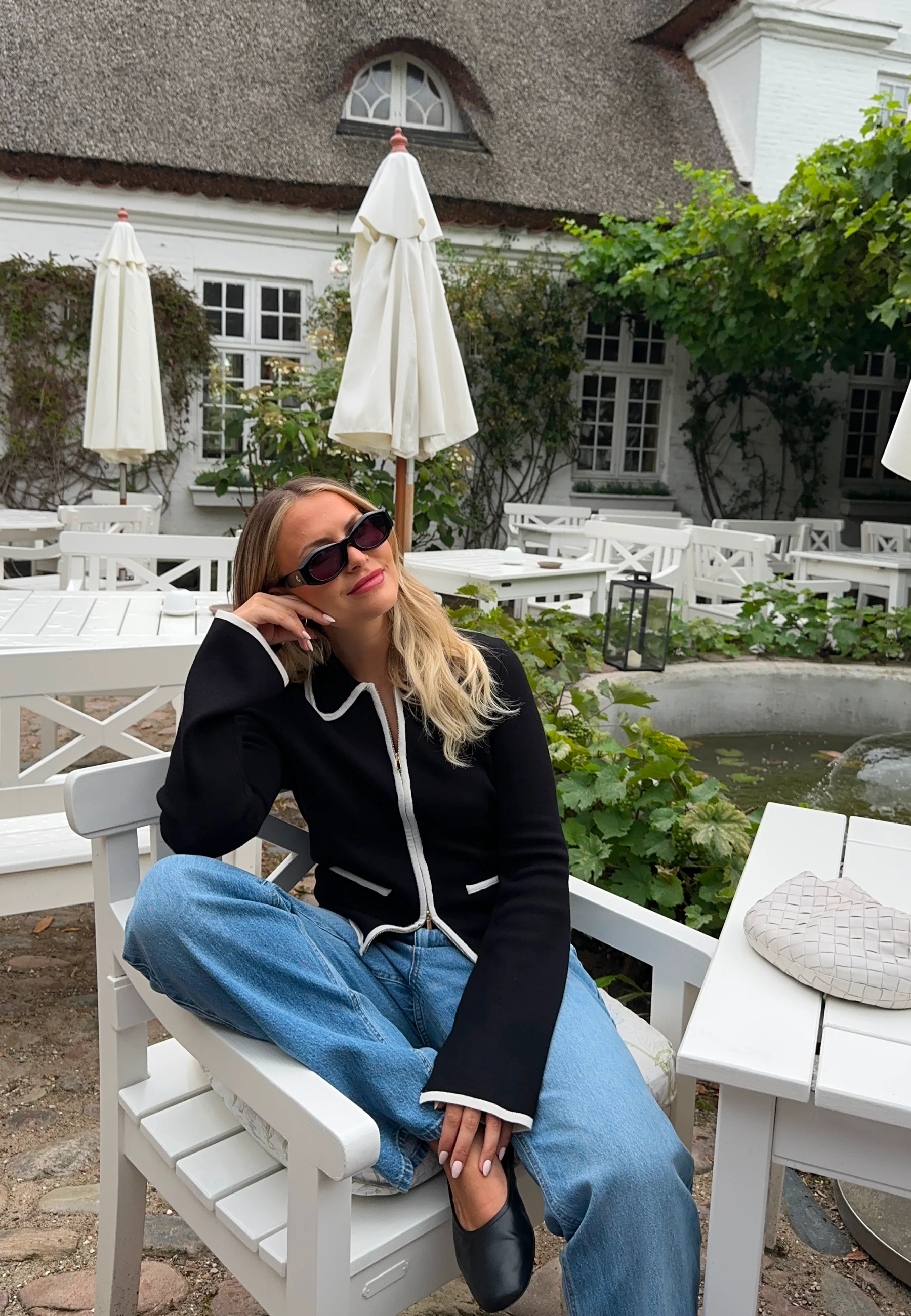 Josefin Contrast Zip Knit Jacket - Image 10