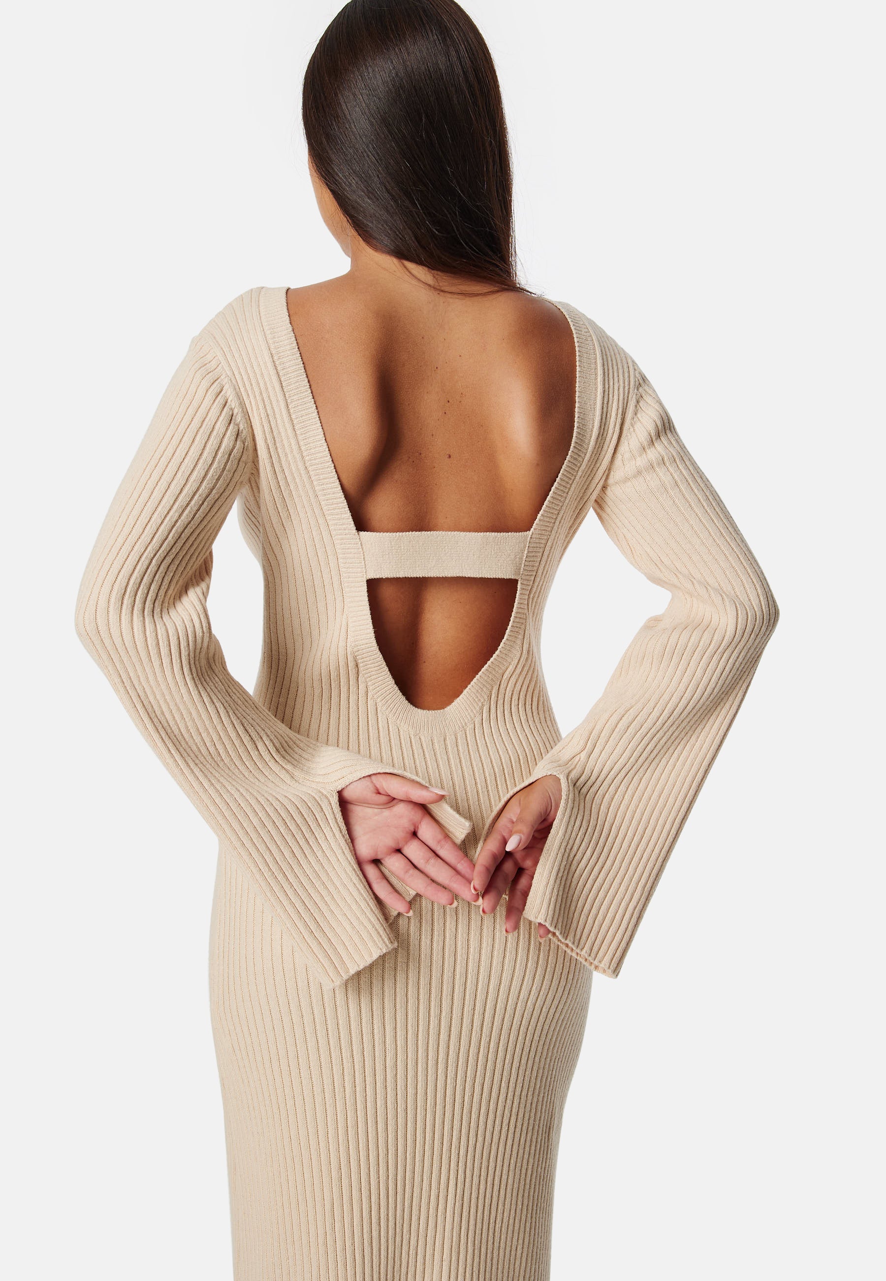 Josefin Deep Back Maxi Knit Dress - Image 4