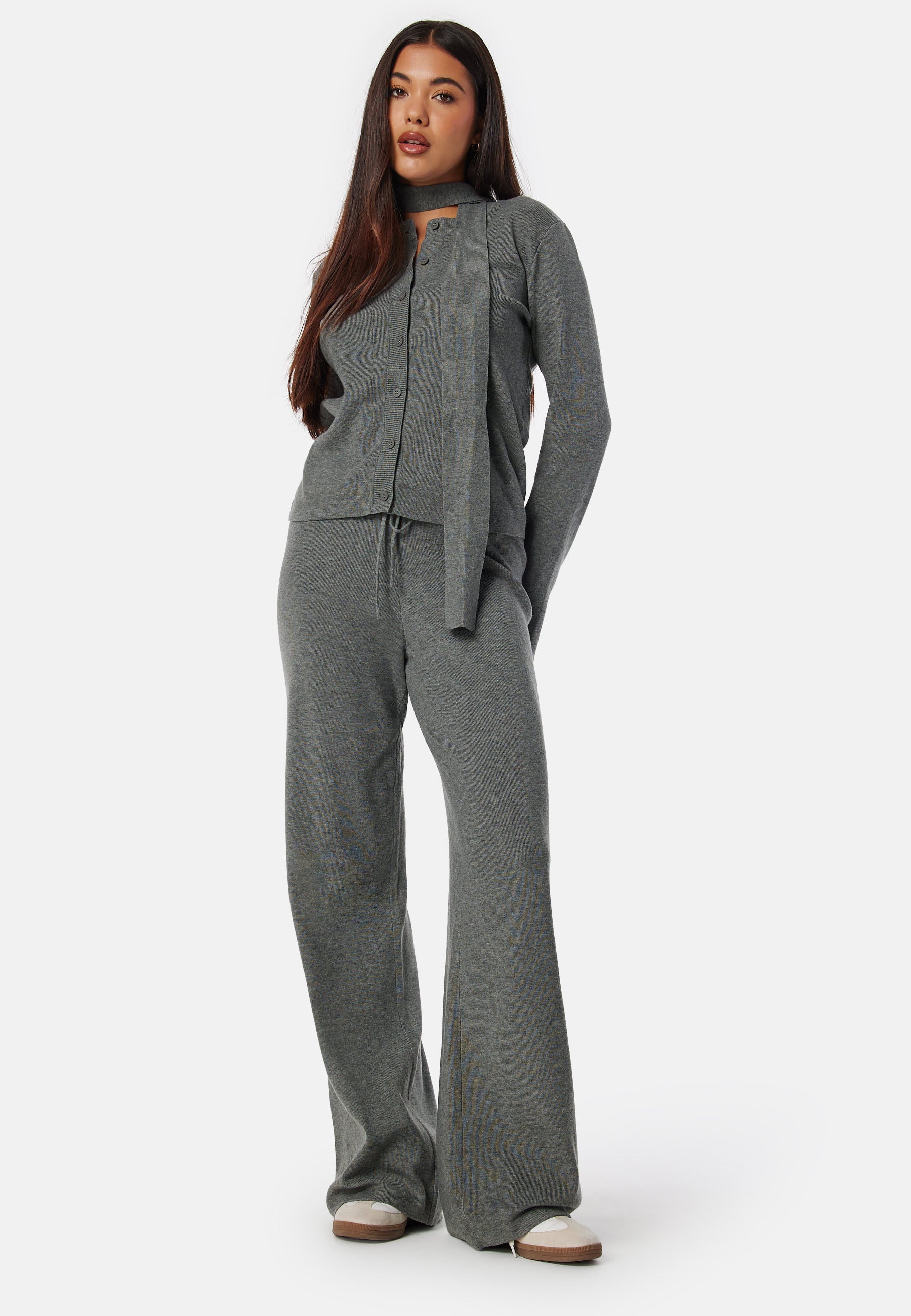 Josefin Knitted Scarf Cardigan - Image 4