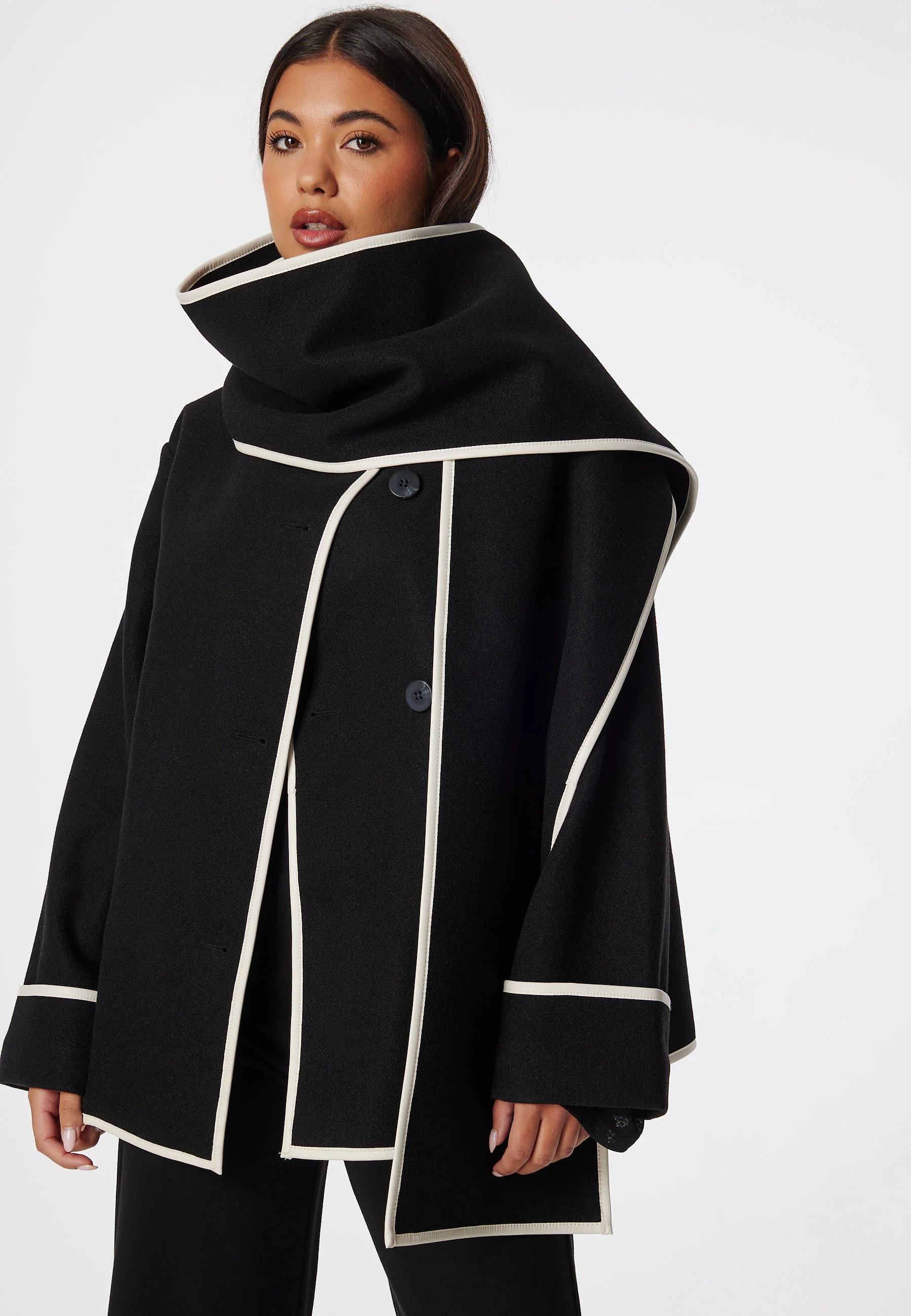 Josefin Scarf Coat - Image 3