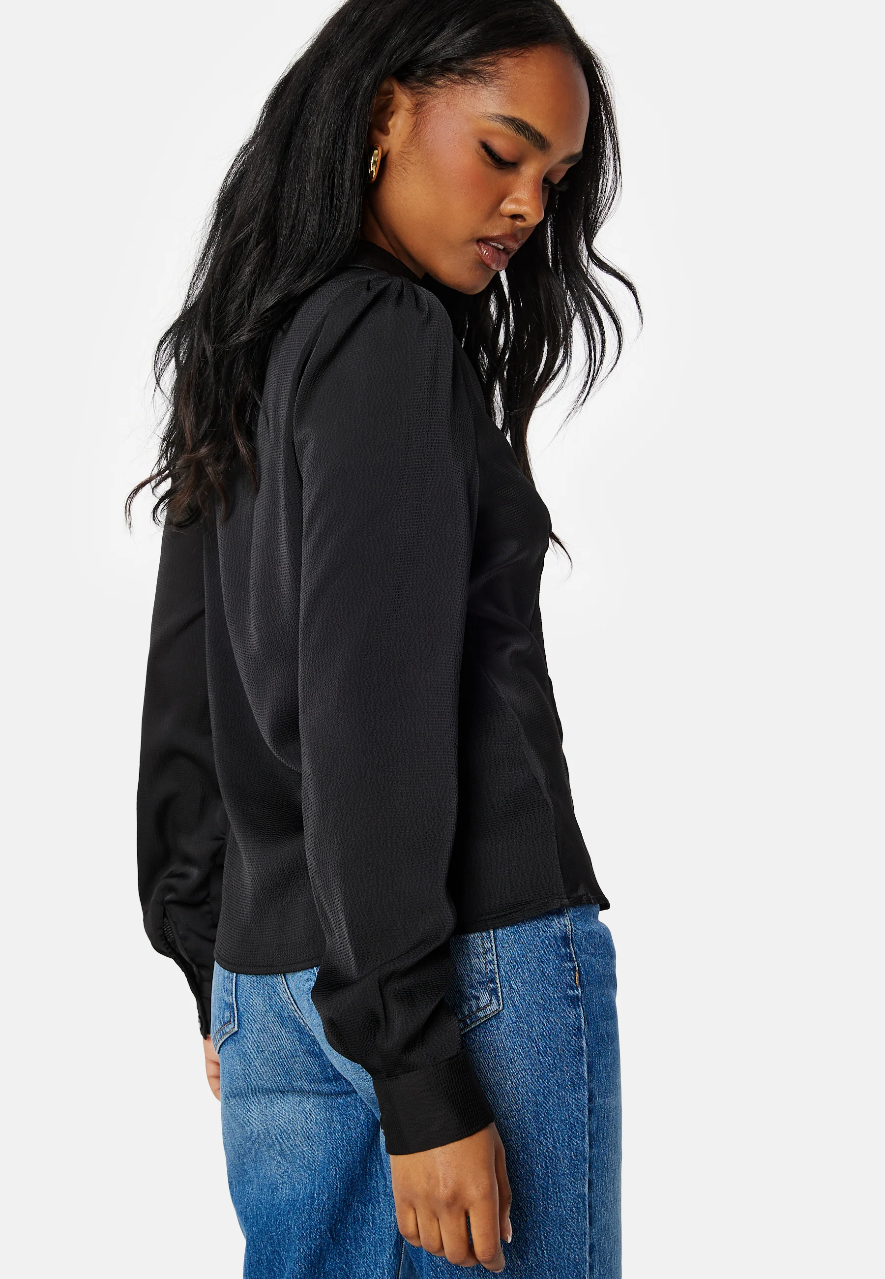 Jovana LS Top With Resort Collar - Image 2