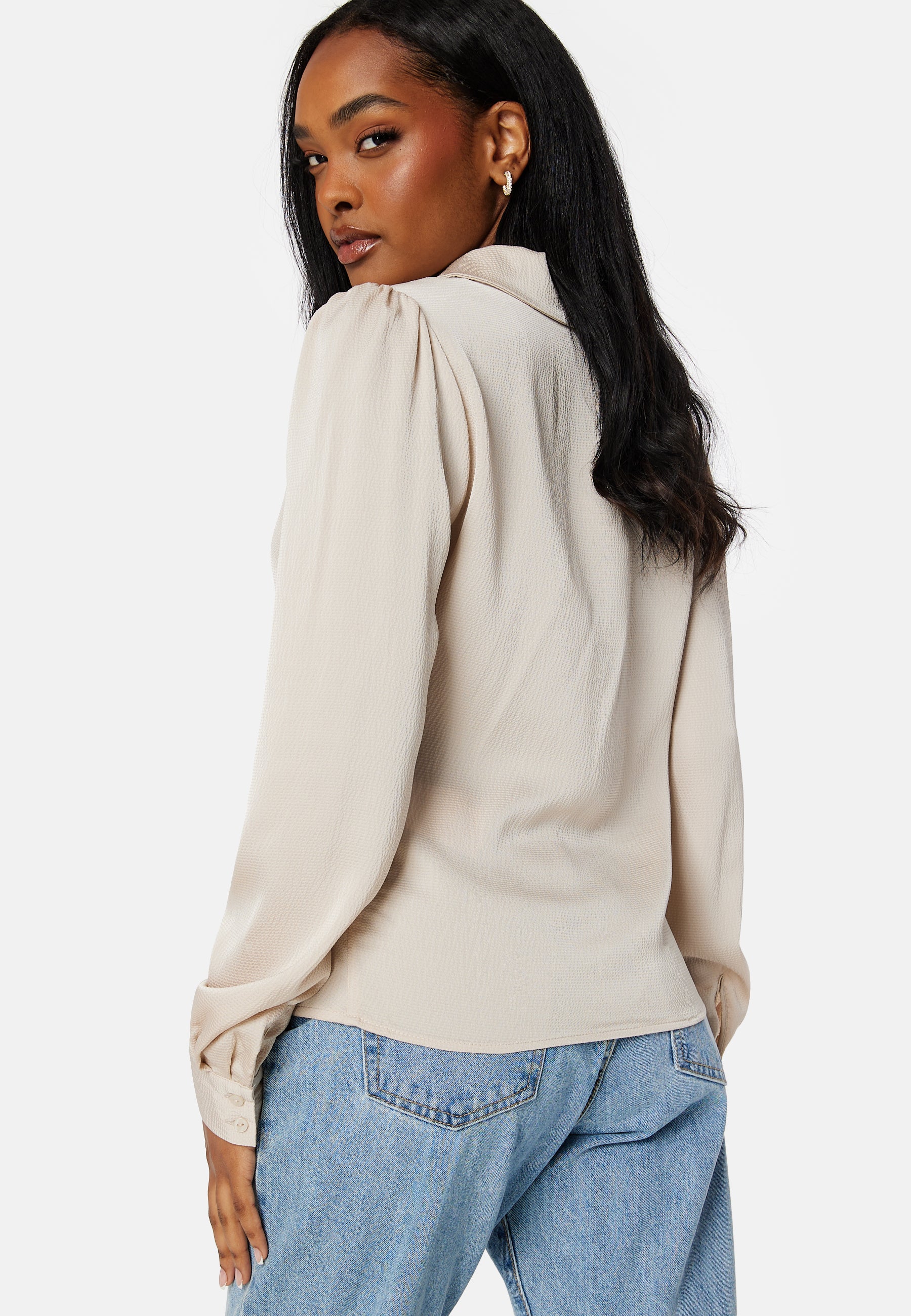 Jovana LS Top With Resort Collar - Image 2