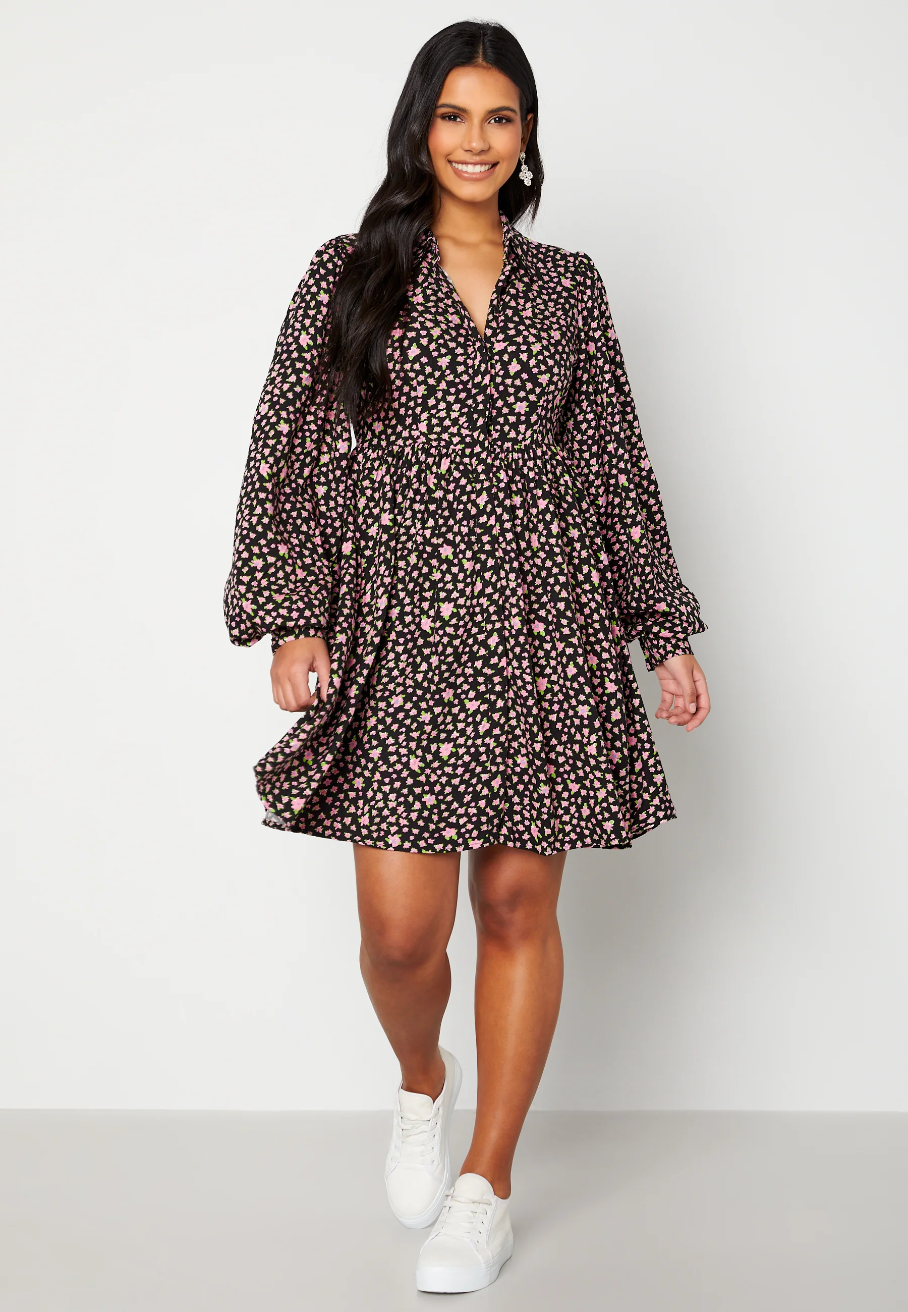 Judita LS Short Shirt Dress - Image 2
