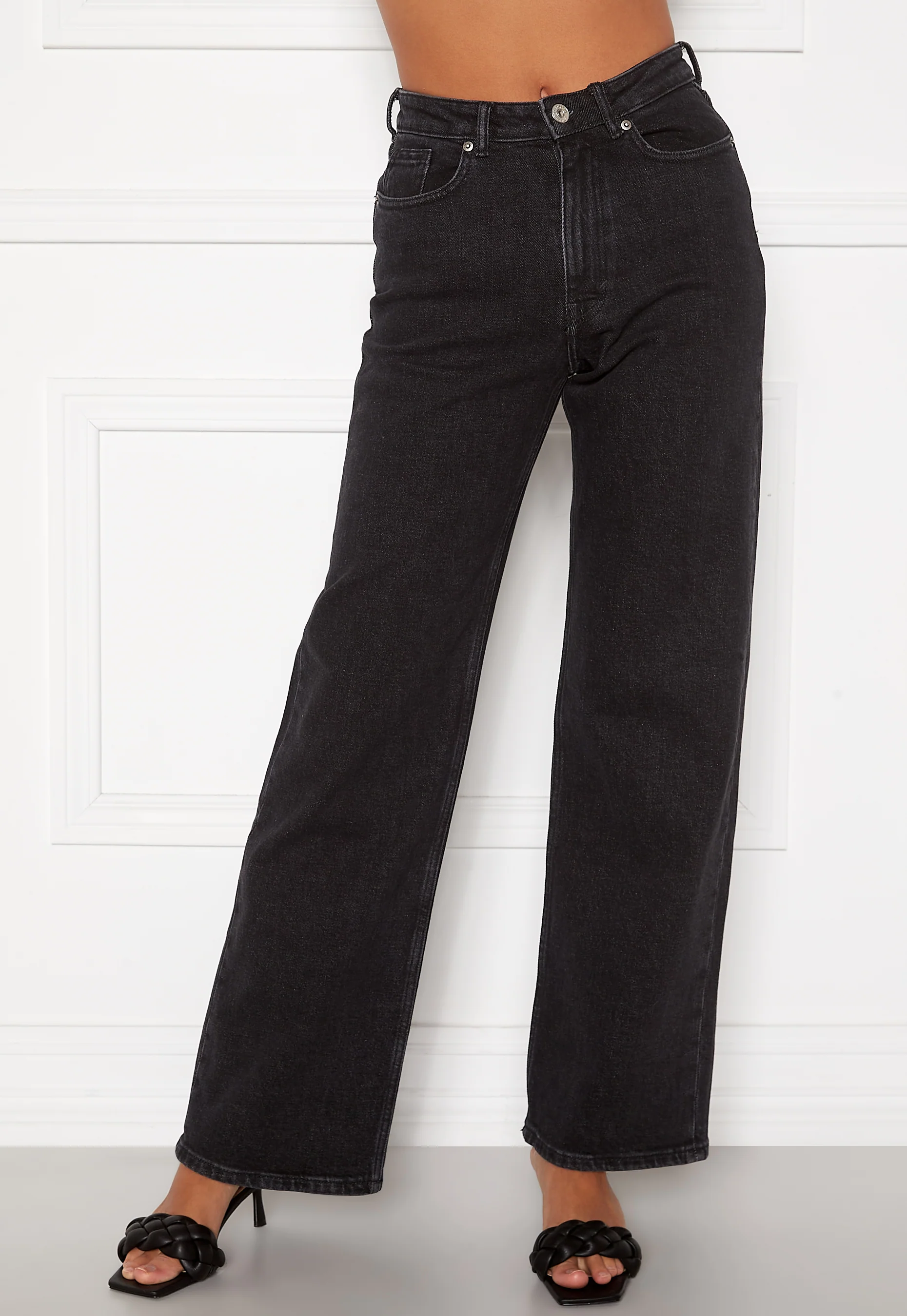 Juicy HW Black Wide Leg Jeans - Image 3