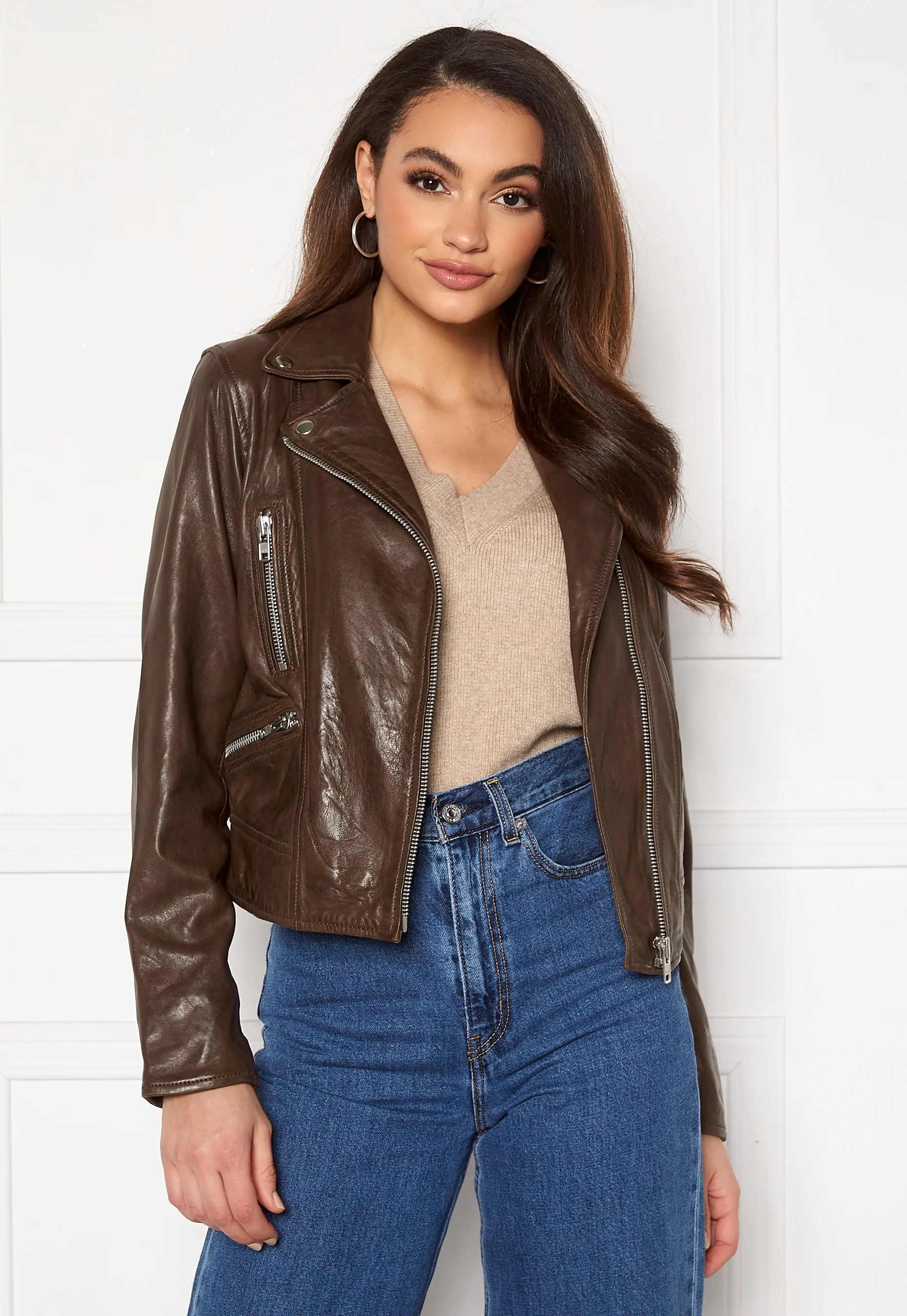 Kaley Leather Biker
