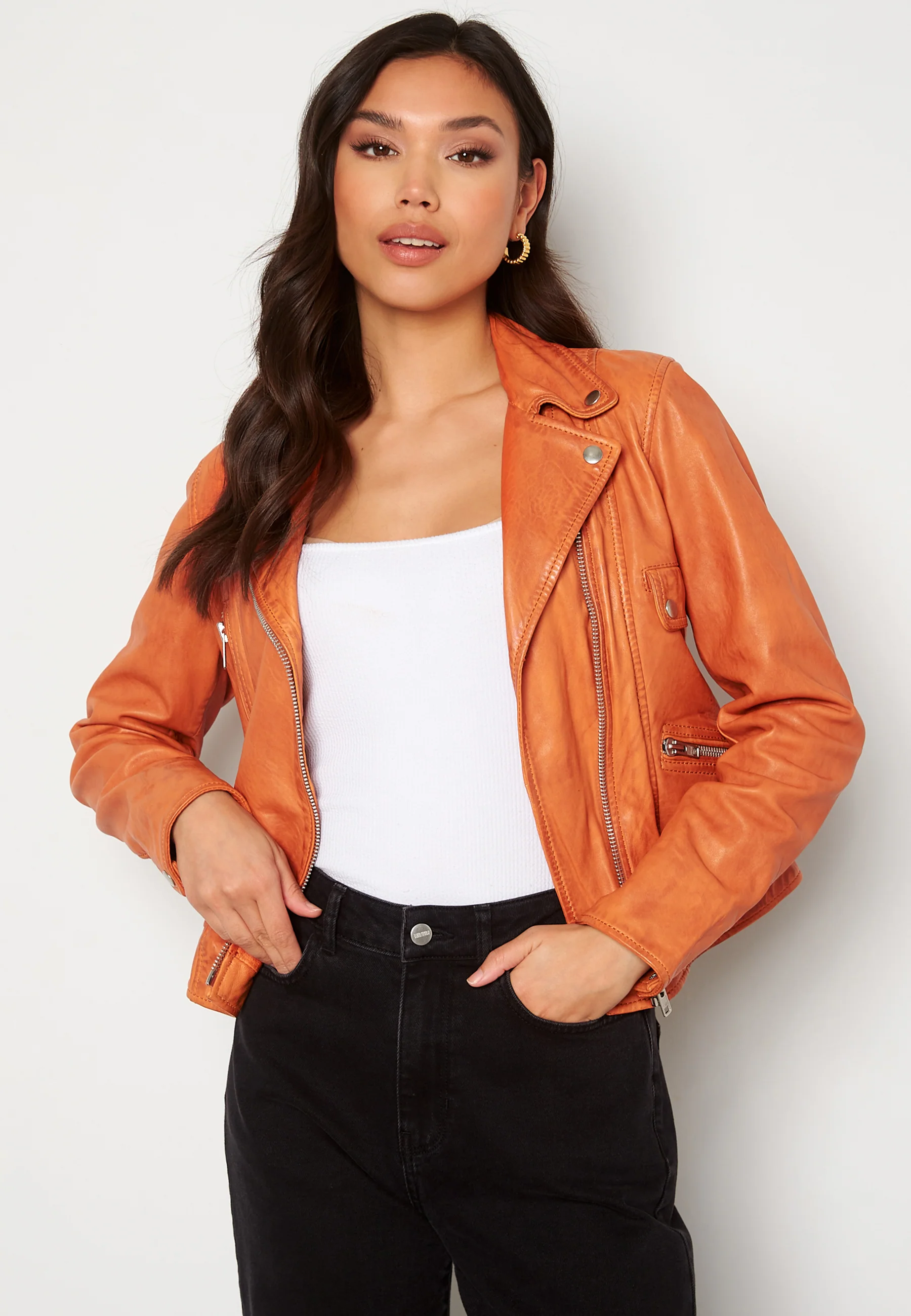 Kaley Leather Biker