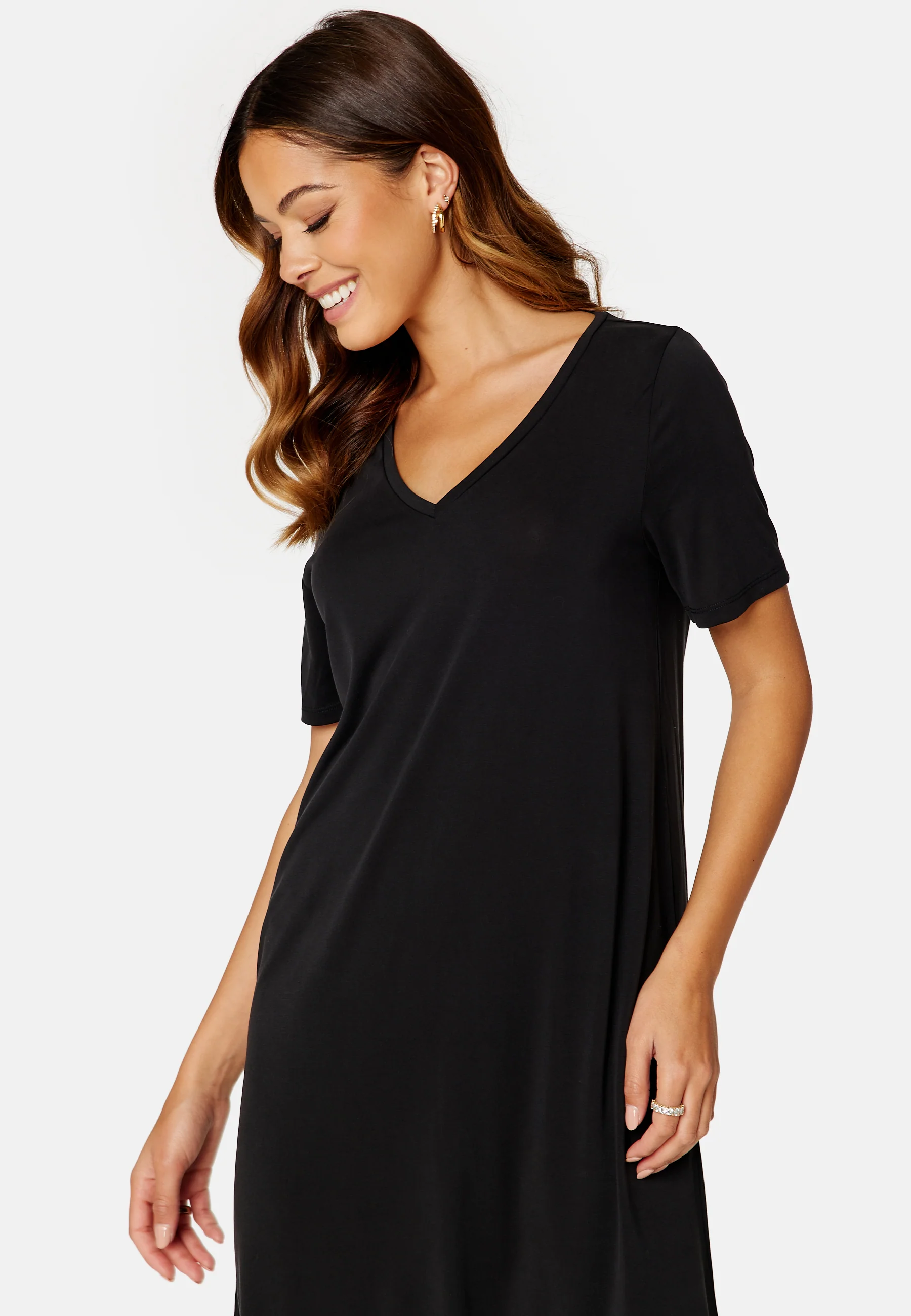 Kamala SS Tee V-Neck Dress - Image 3